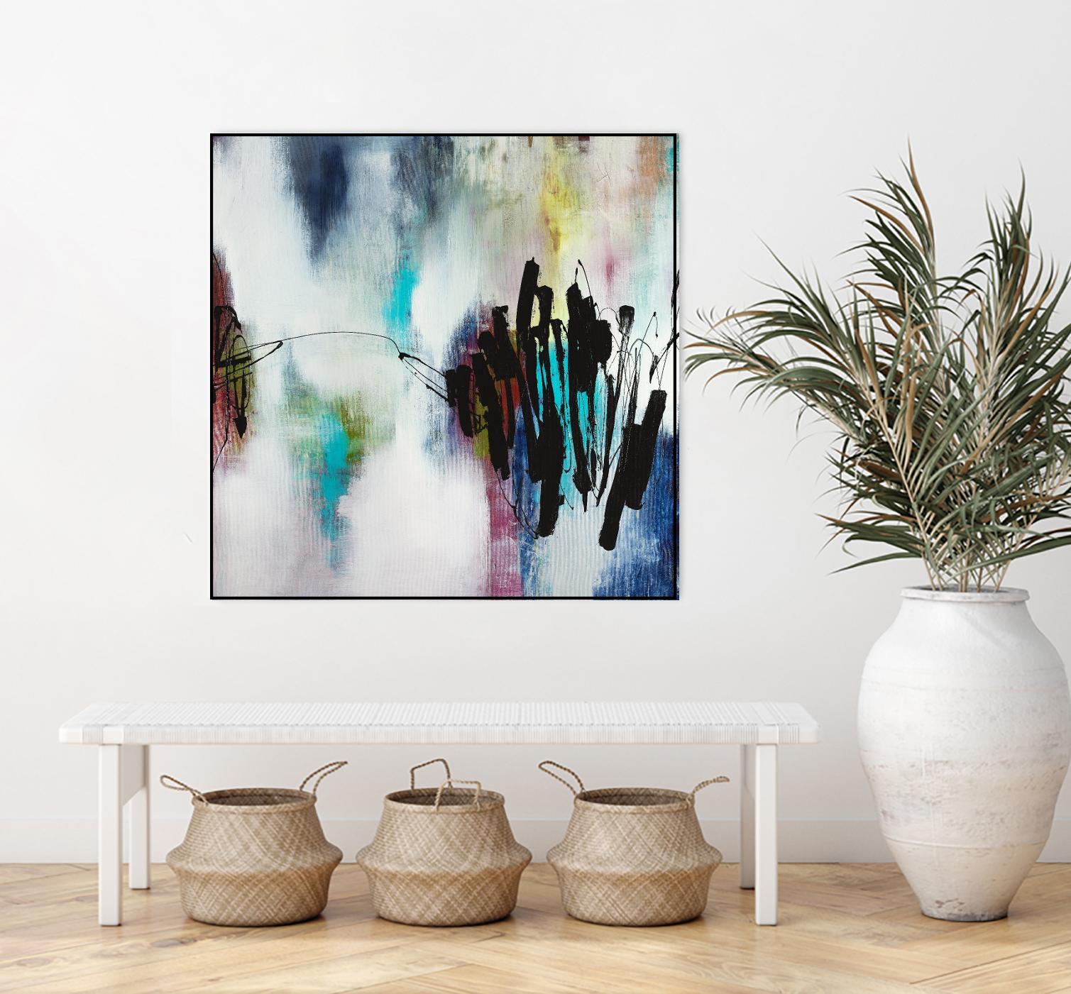 Disruptive Connection by Daleno Art on GIANT ART - pink abstract abstrait