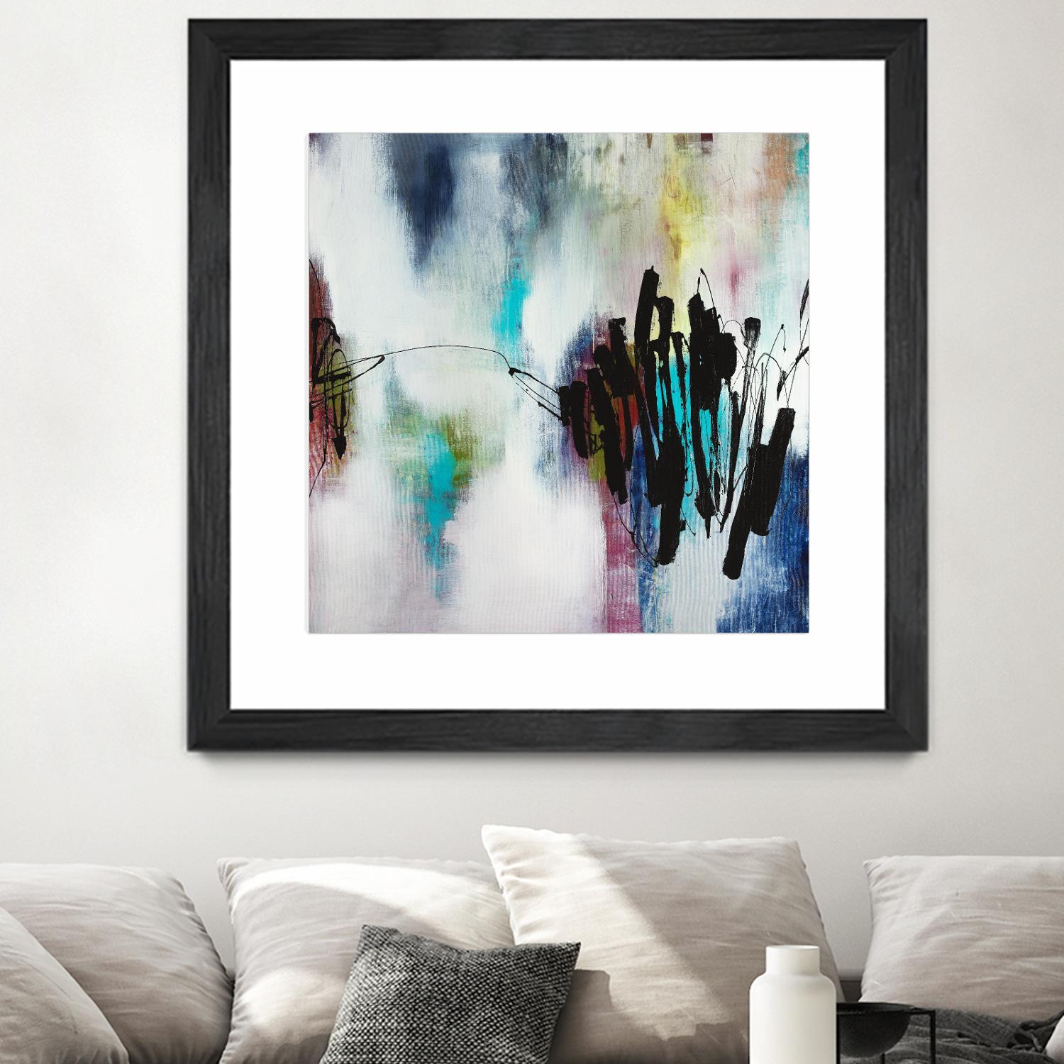 Disruptive Connection by Daleno Art on GIANT ART - pink abstract abstrait