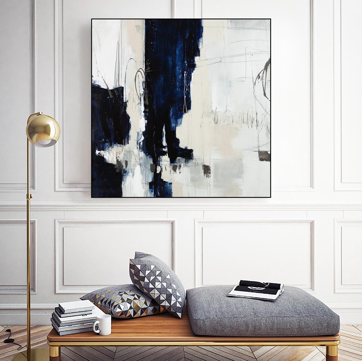 Underground Mechanics by Daleno Art on GIANT ART - blue abstract abstrait