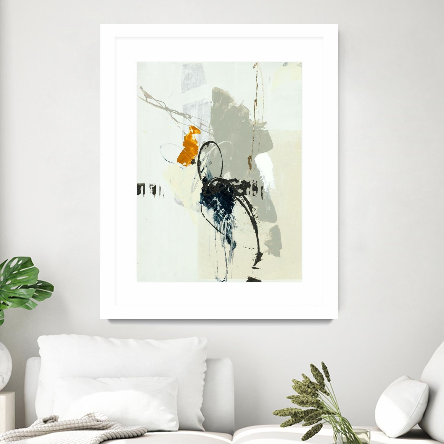 Outburst V by Daleno Art on GIANT ART - orange abstract abstract