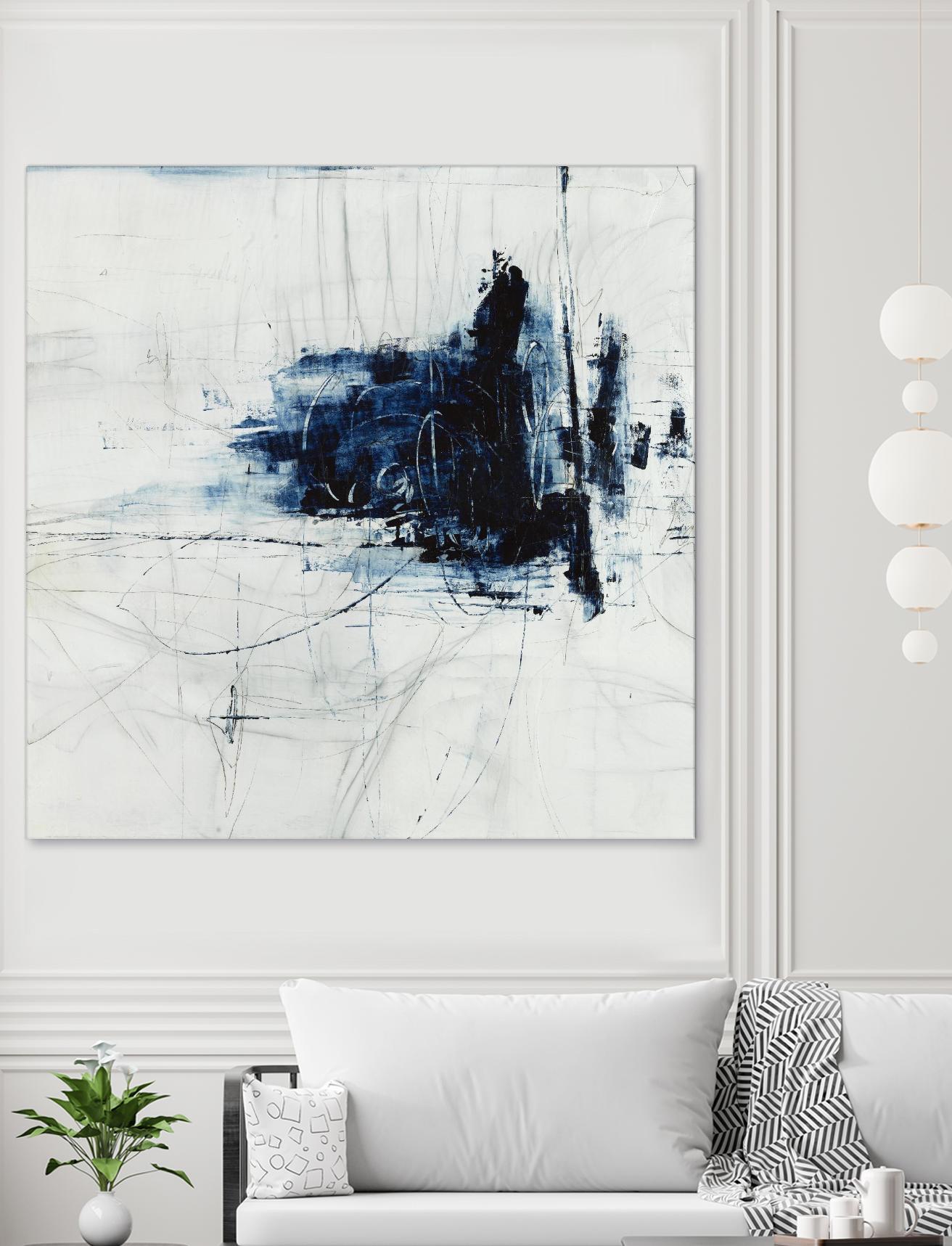 Superior by Daleno Art on GIANT ART - blue abstract abstrait