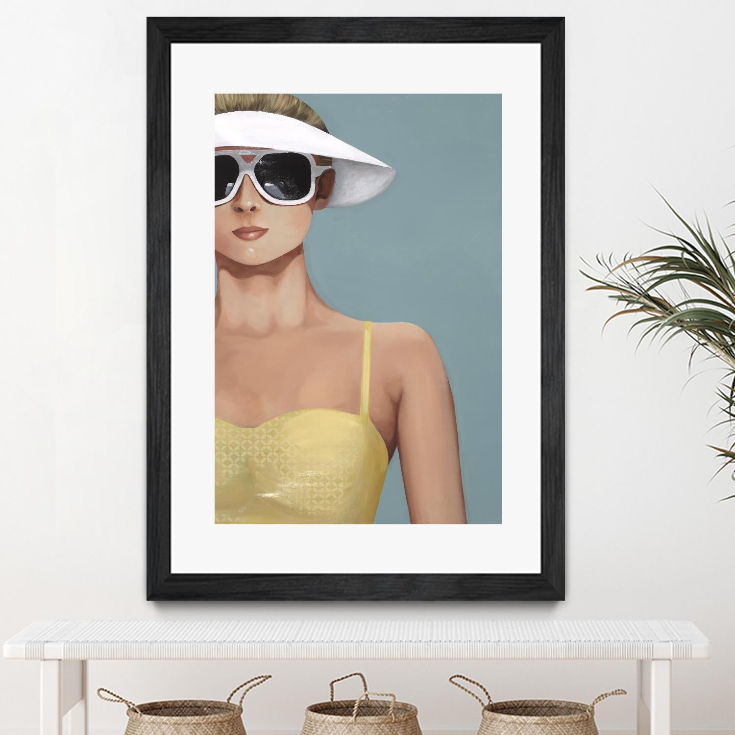 Glamour Rays by Daleno Art on GIANT ART - beige figurative figure