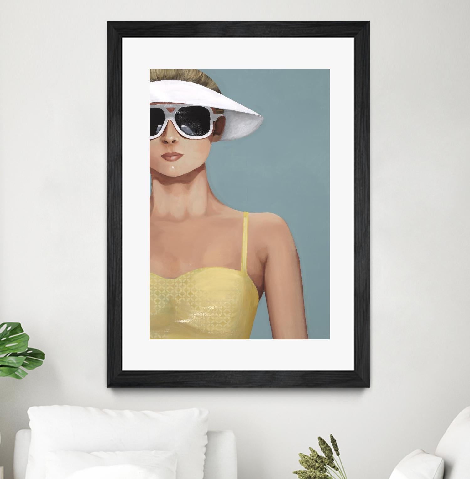 Glamour Rays by Daleno Art on GIANT ART - beige figurative figure