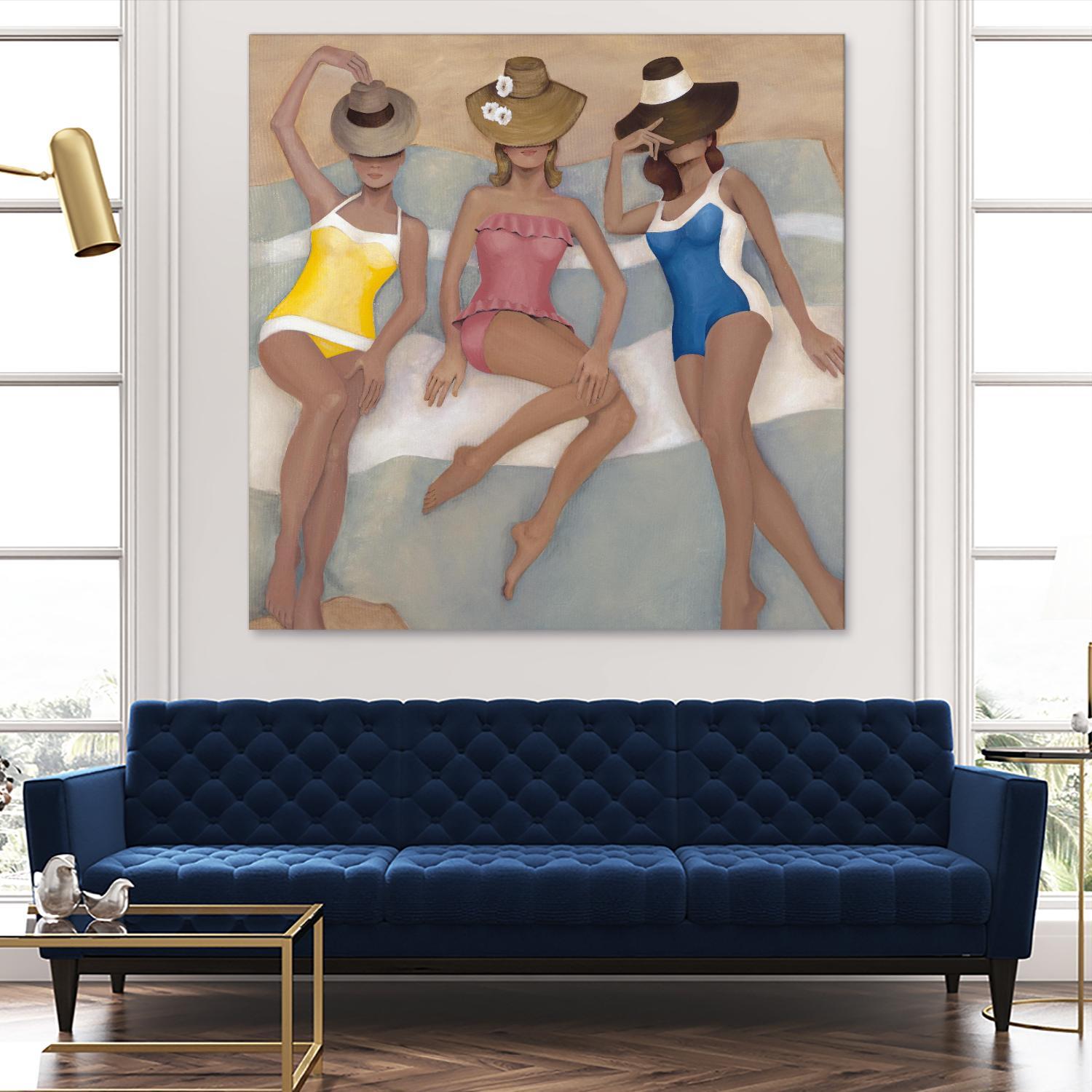 The Orange County Club.tif by Daleno Art on GIANT ART - beige costal beach