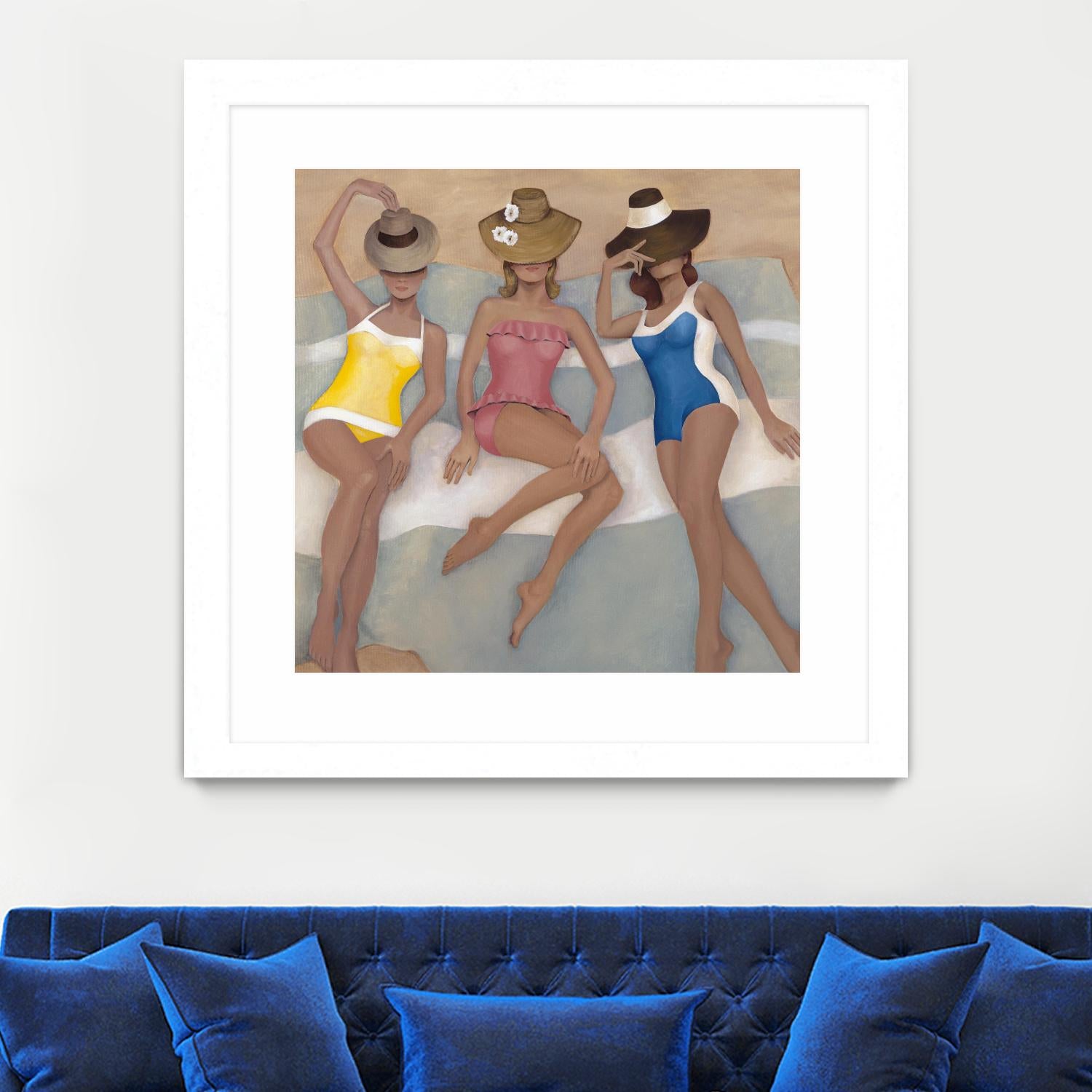 The Orange County Club.tif by Daleno Art on GIANT ART - beige costal beach