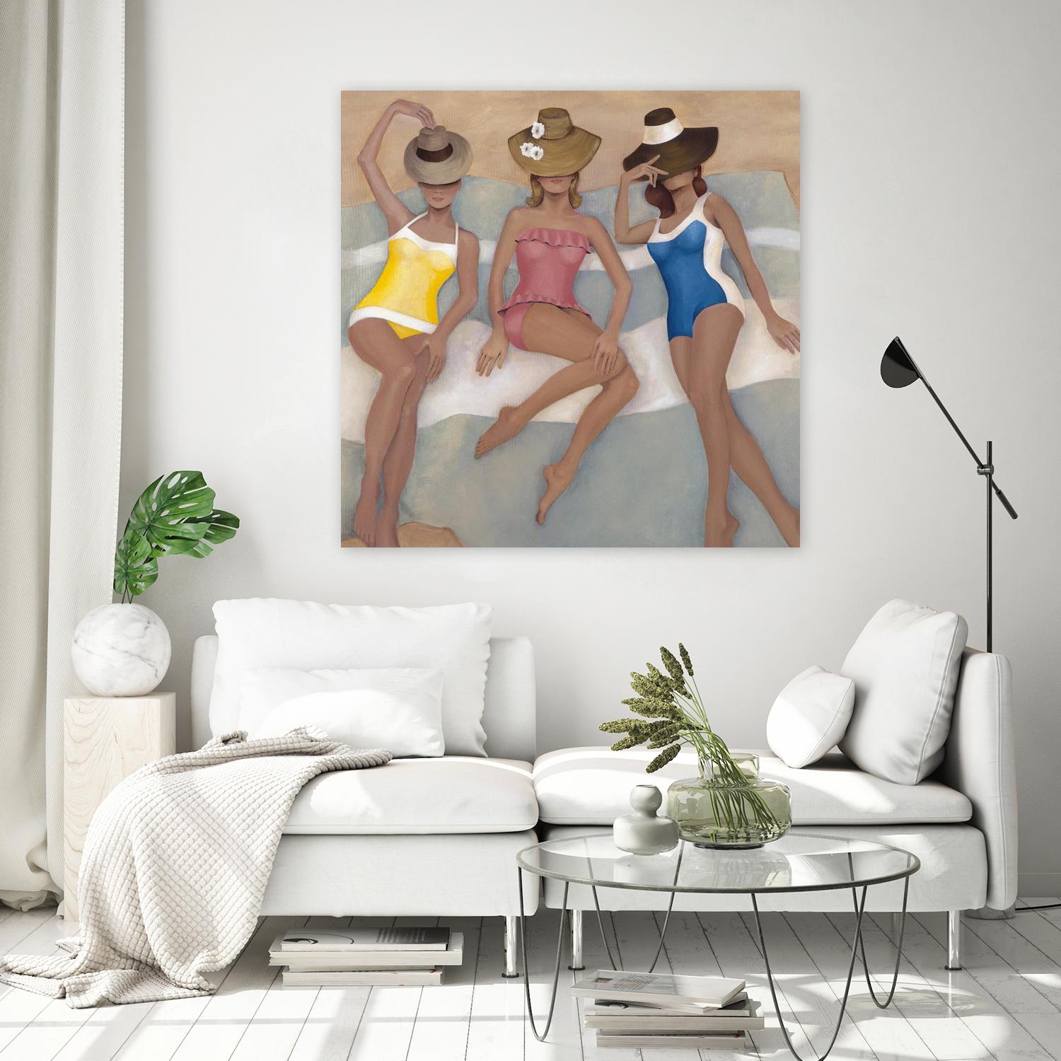 The Orange County Club.tif by Daleno Art on GIANT ART - beige figurative beach