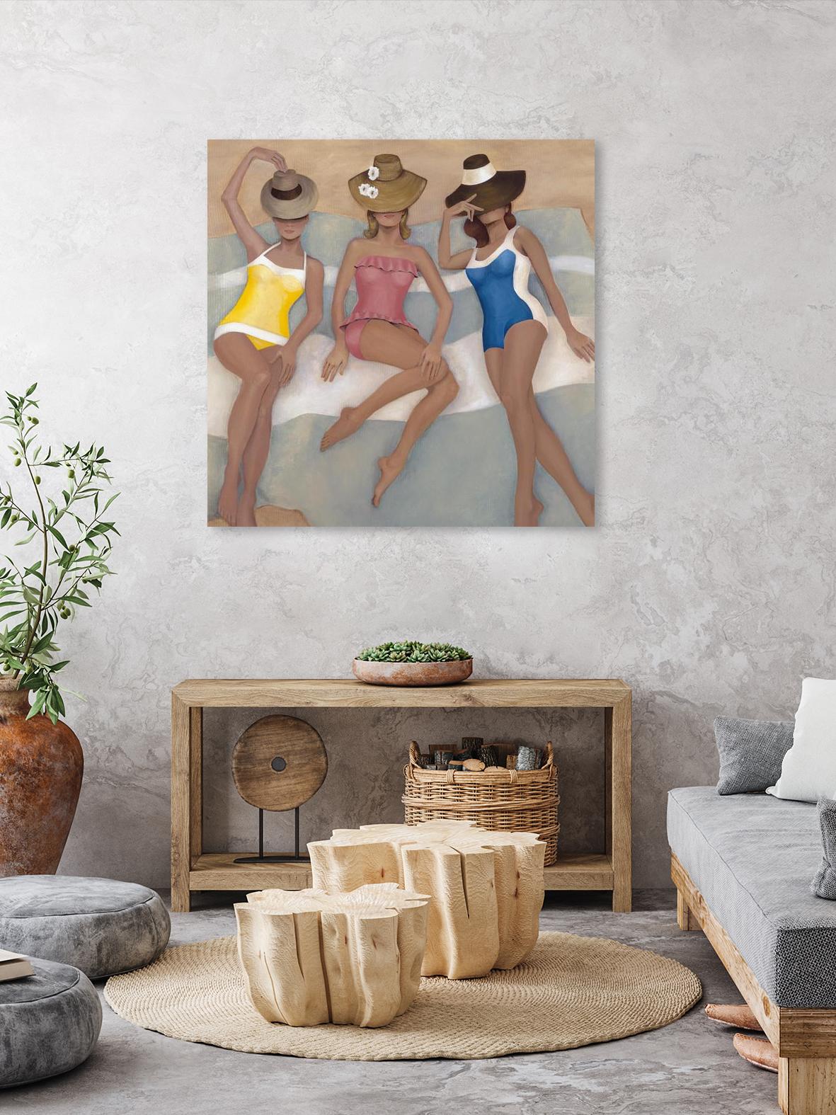 The Orange County Club.tif by Daleno Art on GIANT ART - beige figurative beach