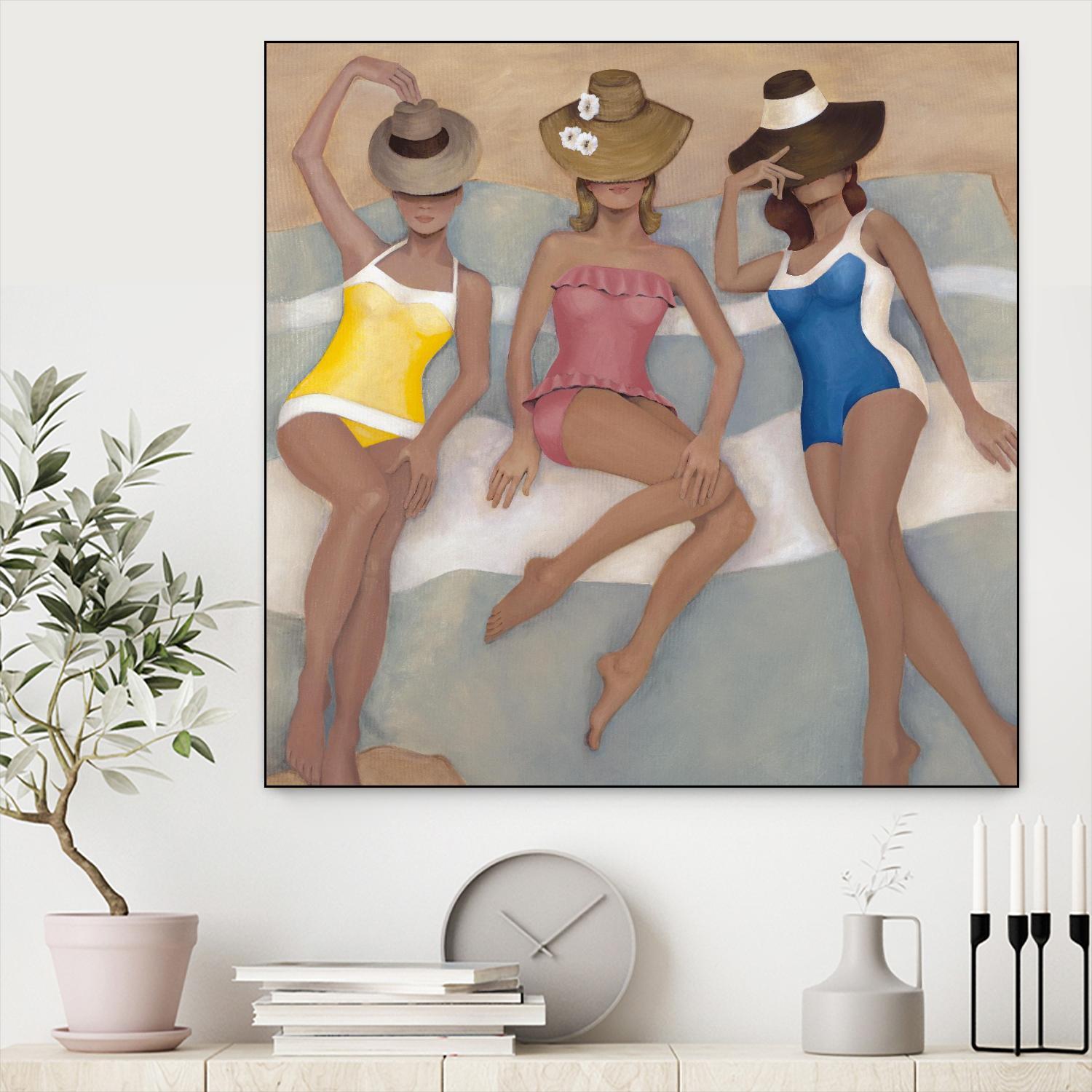 The Orange County Club.tif by Daleno Art on GIANT ART - beige costal beach