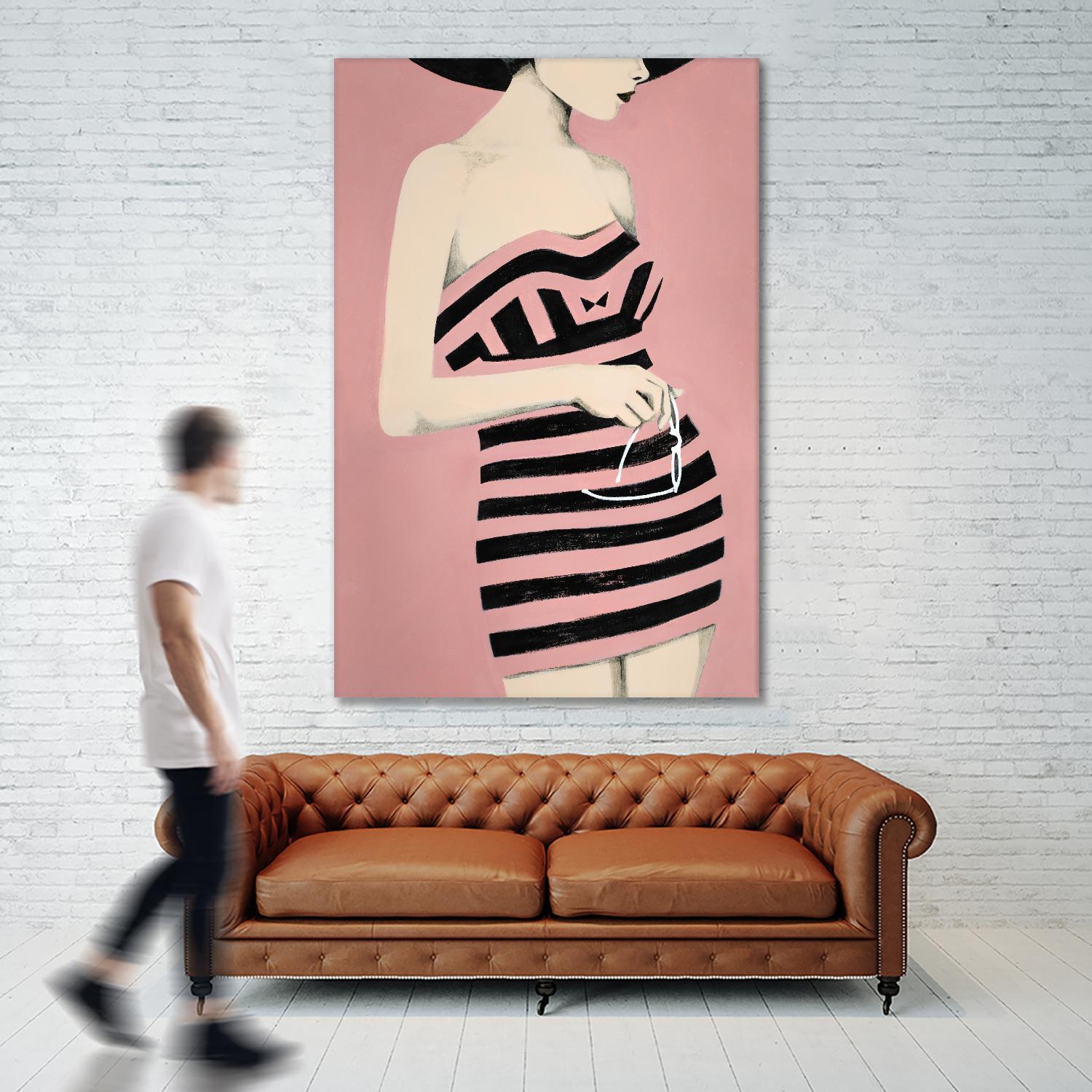Sally by Daleno Art on GIANT ART - pink figurative women