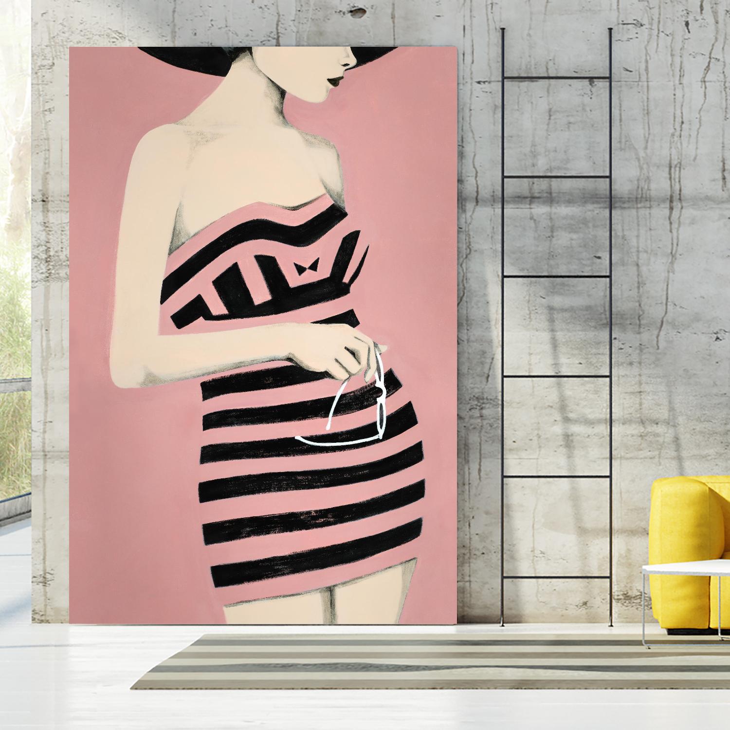 Sally by Daleno Art on GIANT ART - pink figurative women