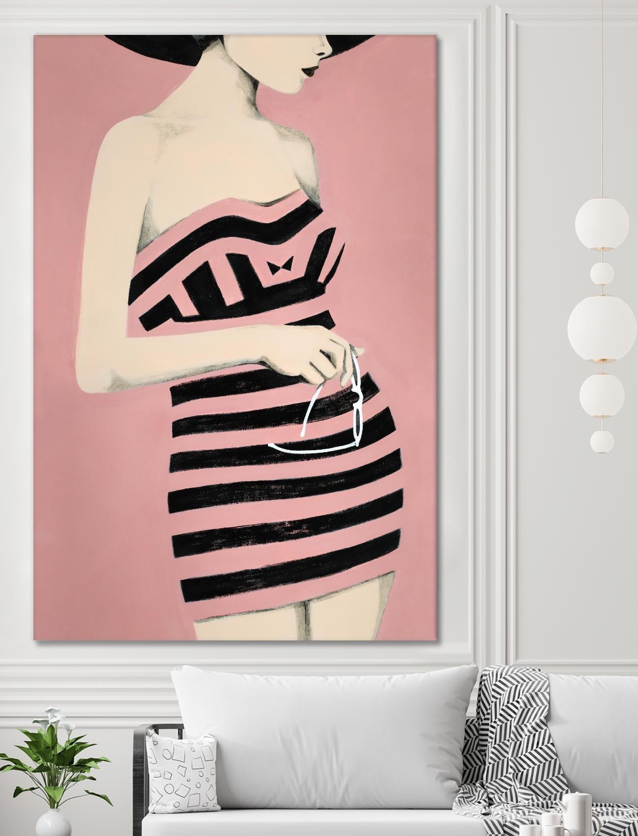 Sally by Daleno Art on GIANT ART - pink figurative women