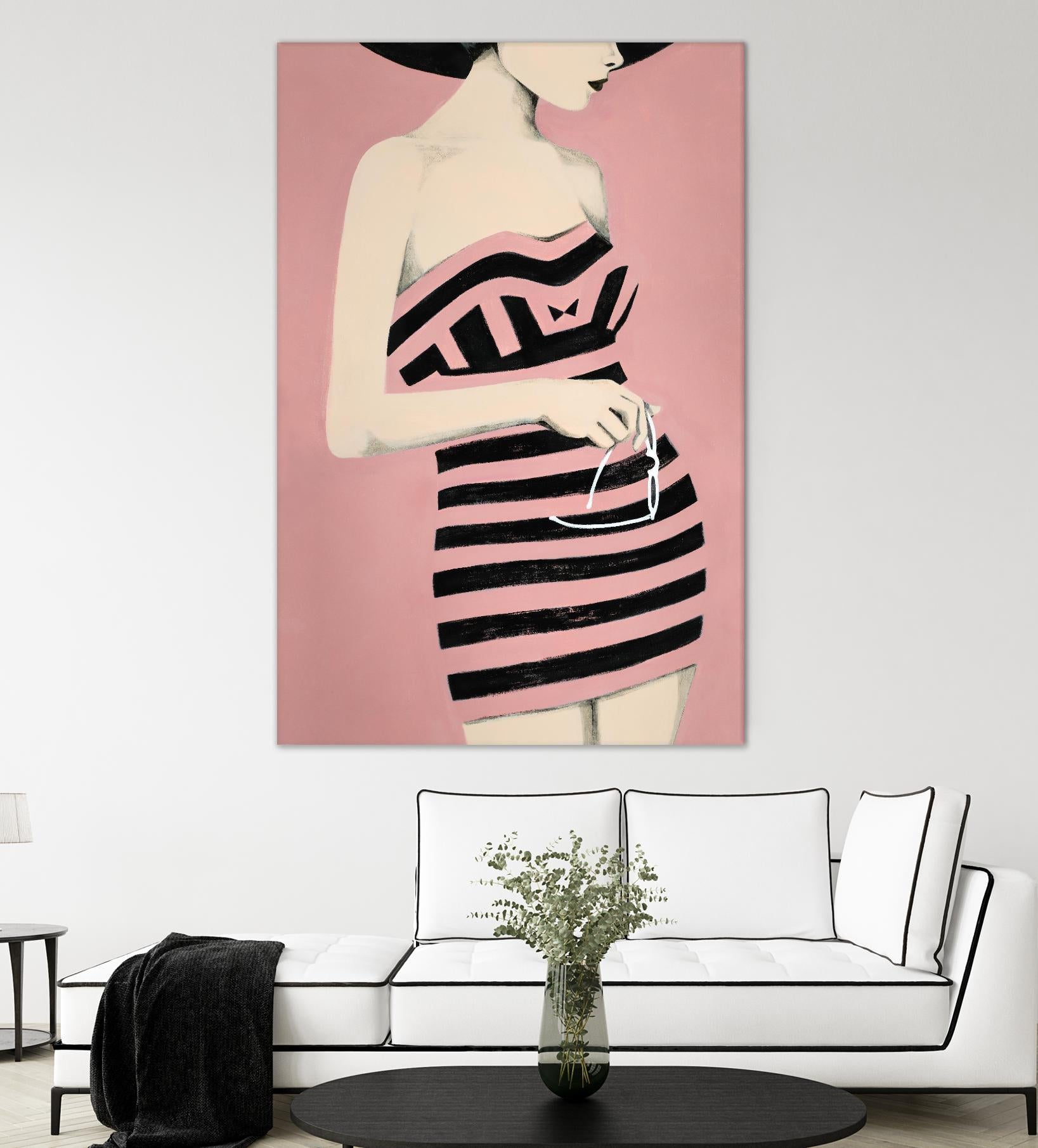 Sally by Daleno Art on GIANT ART - pink figurative women