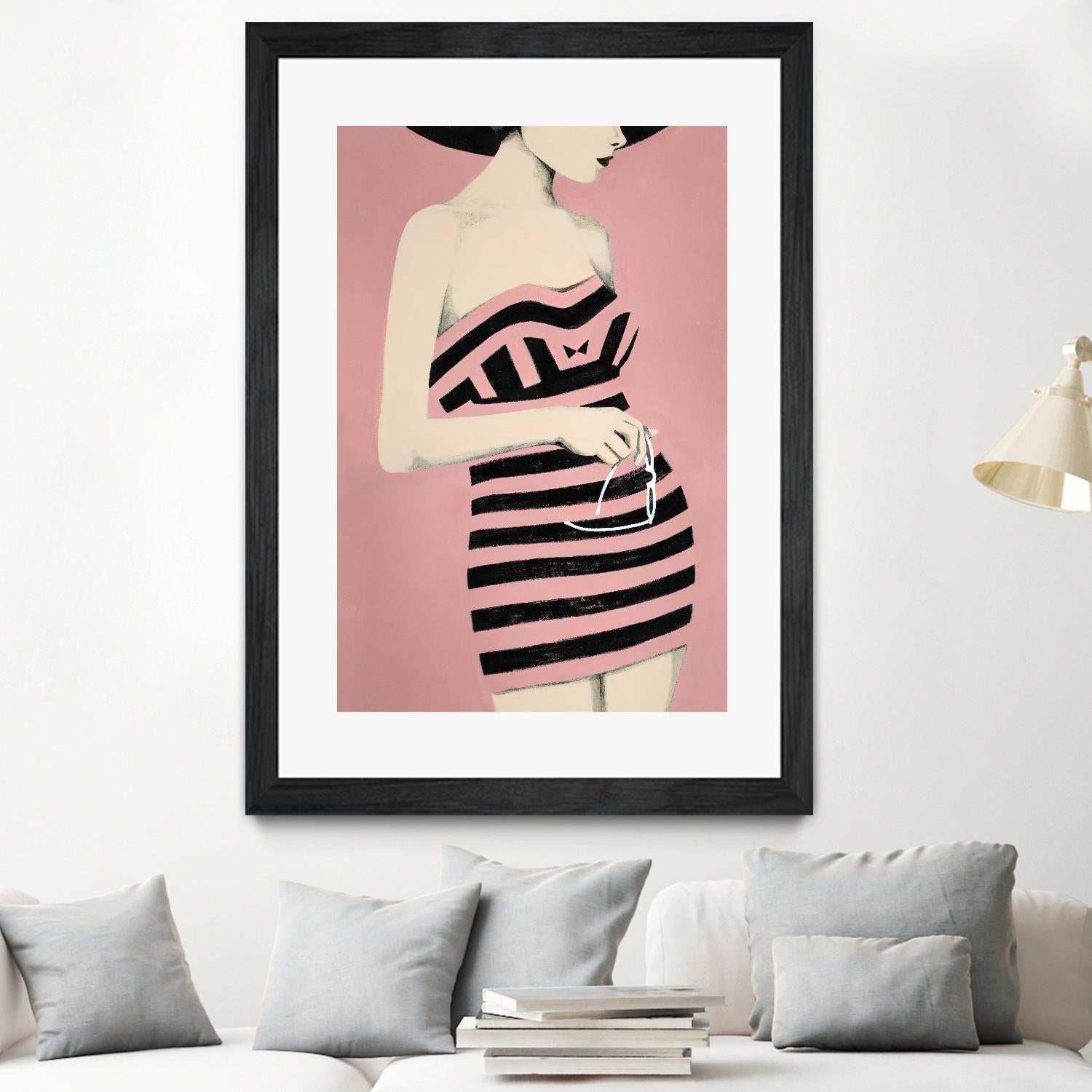 Sally by Daleno Art on GIANT ART - pink figurative women