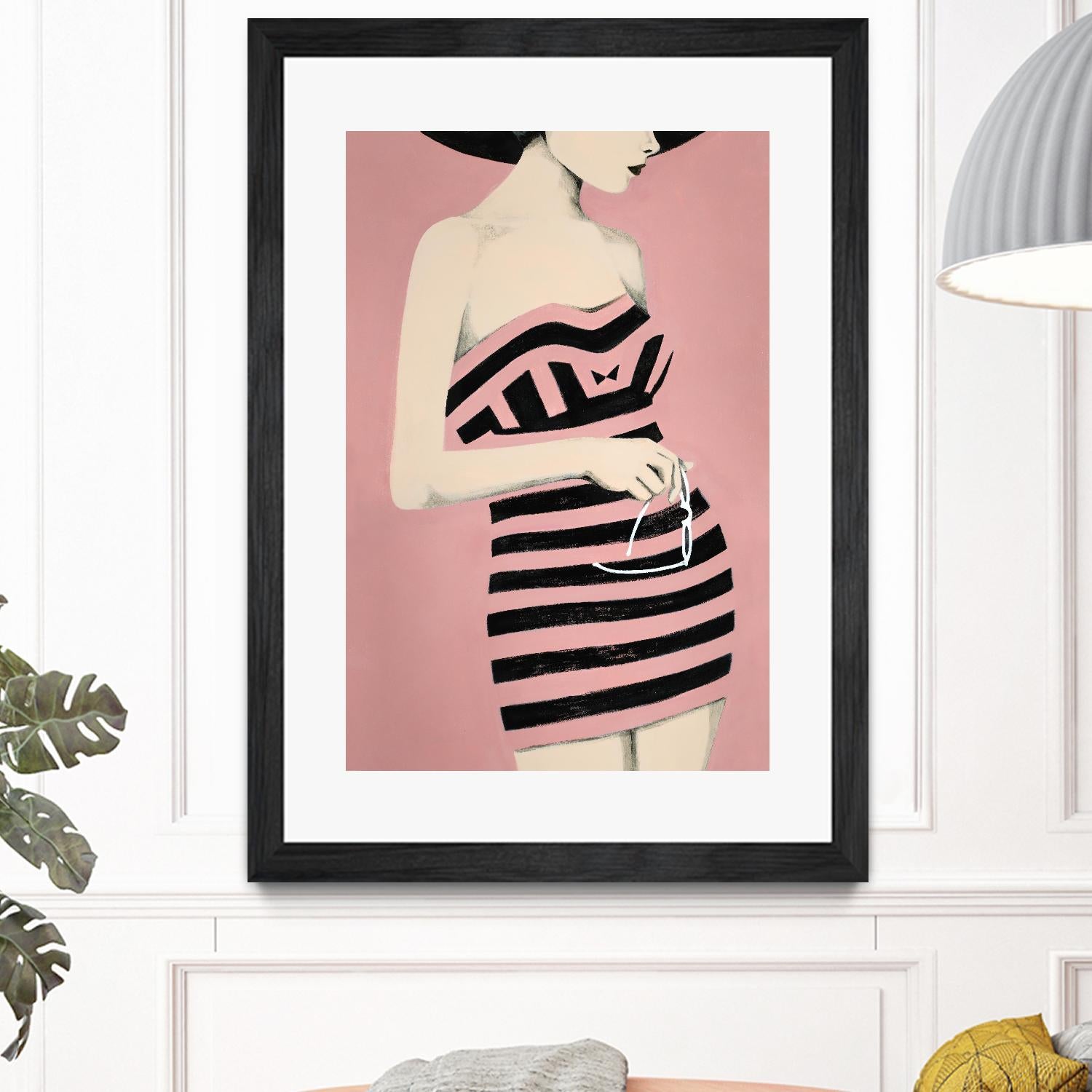 Sally by Daleno Art on GIANT ART - pink figurative women