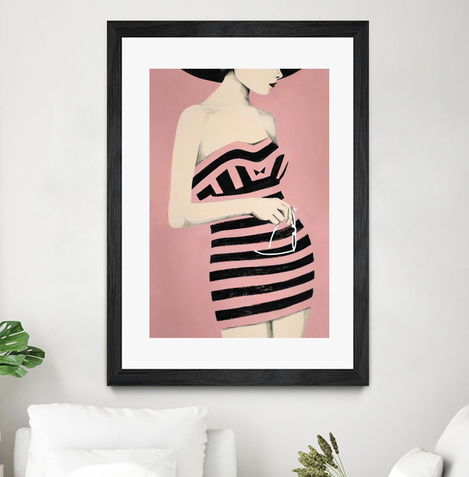 Sally by Daleno Art on GIANT ART - pink figurative women