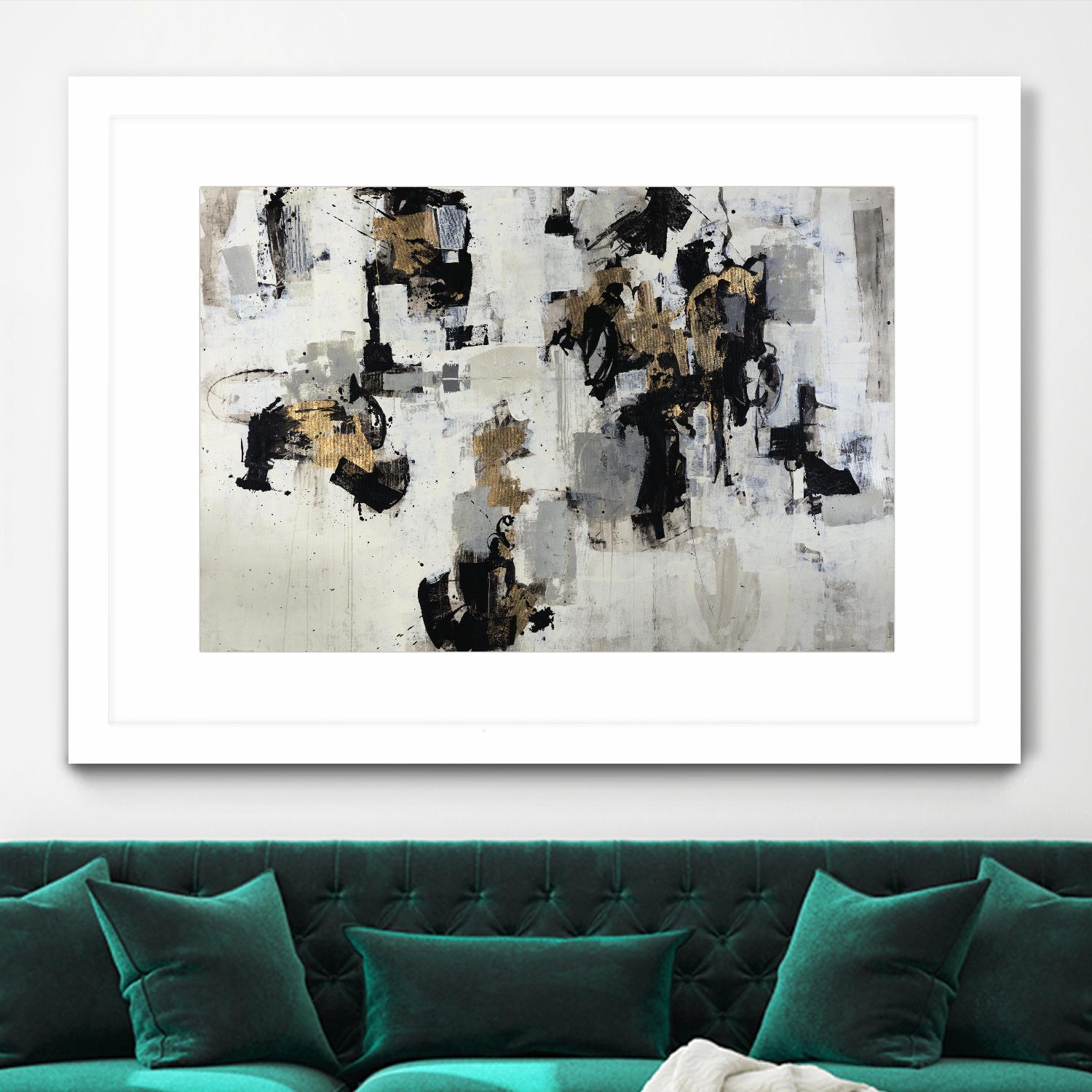 Gold Gloved Boxer by Daleno Art on GIANT ART - gold abstract abstract