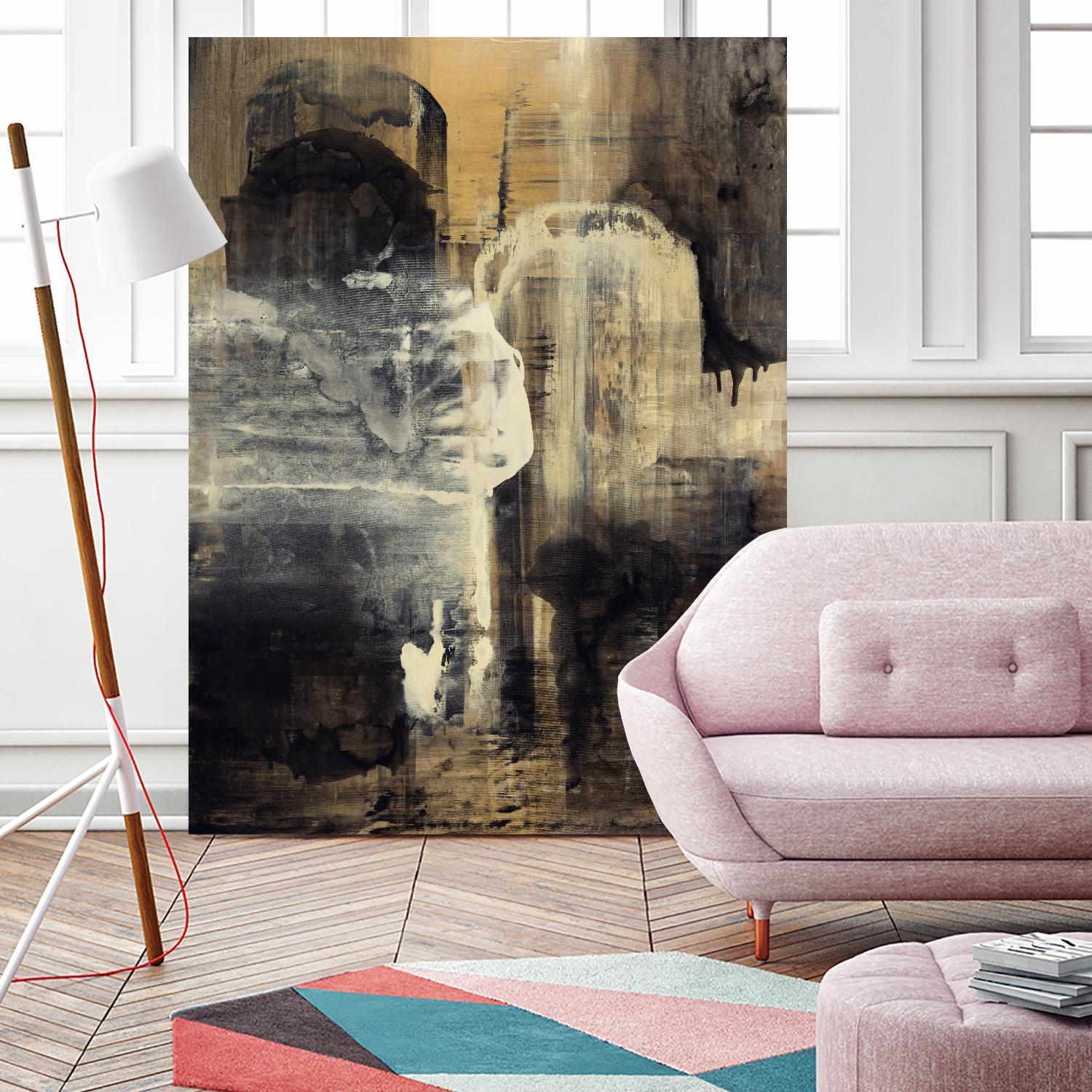 Crossing Into Canes by Daleno Art on GIANT ART - white abstract abstrait