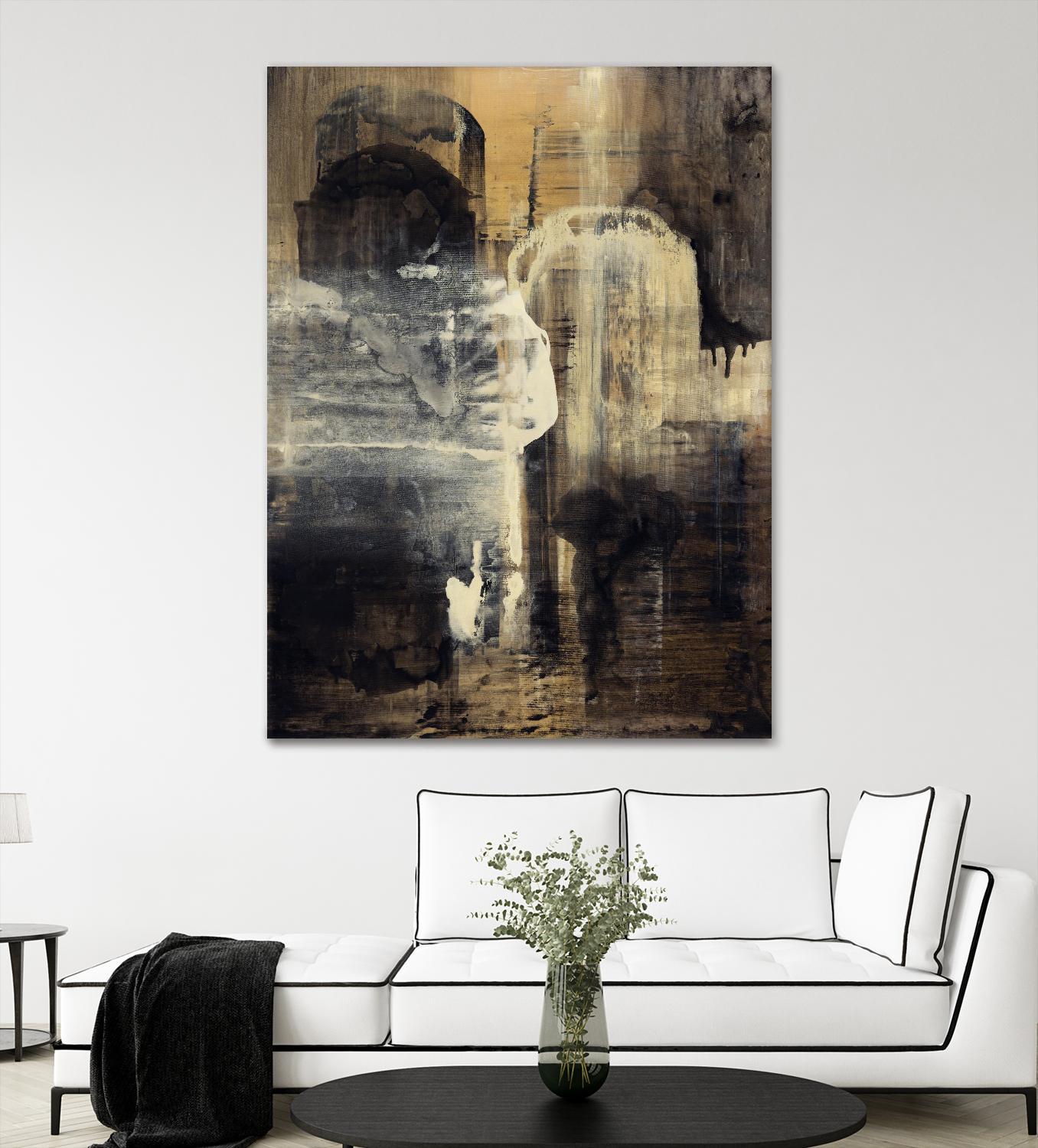 Crossing Into Canes by Daleno Art on GIANT ART - white abstract abstrait