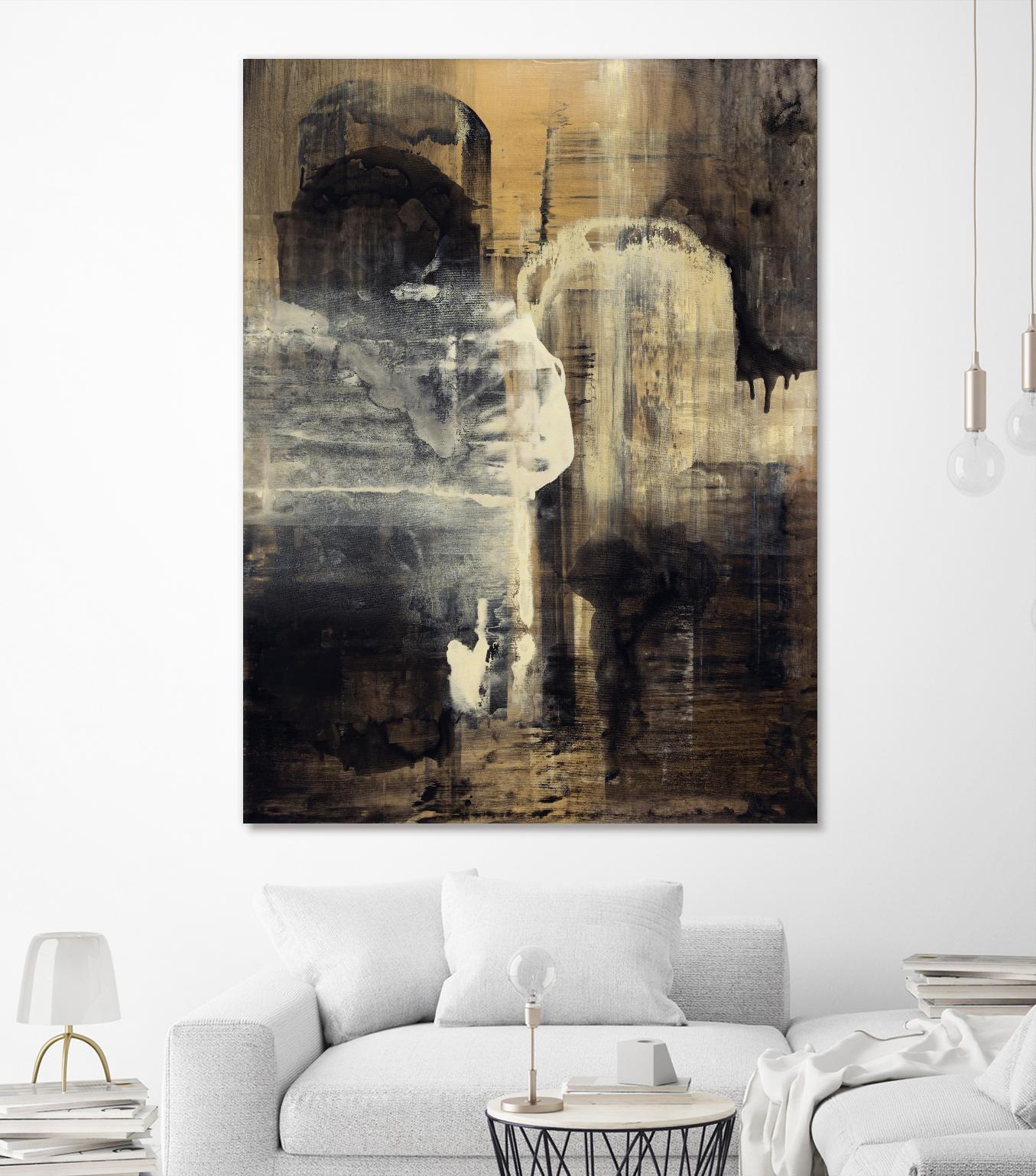 Crossing Into Canes by Daleno Art on GIANT ART - white abstract abstrait