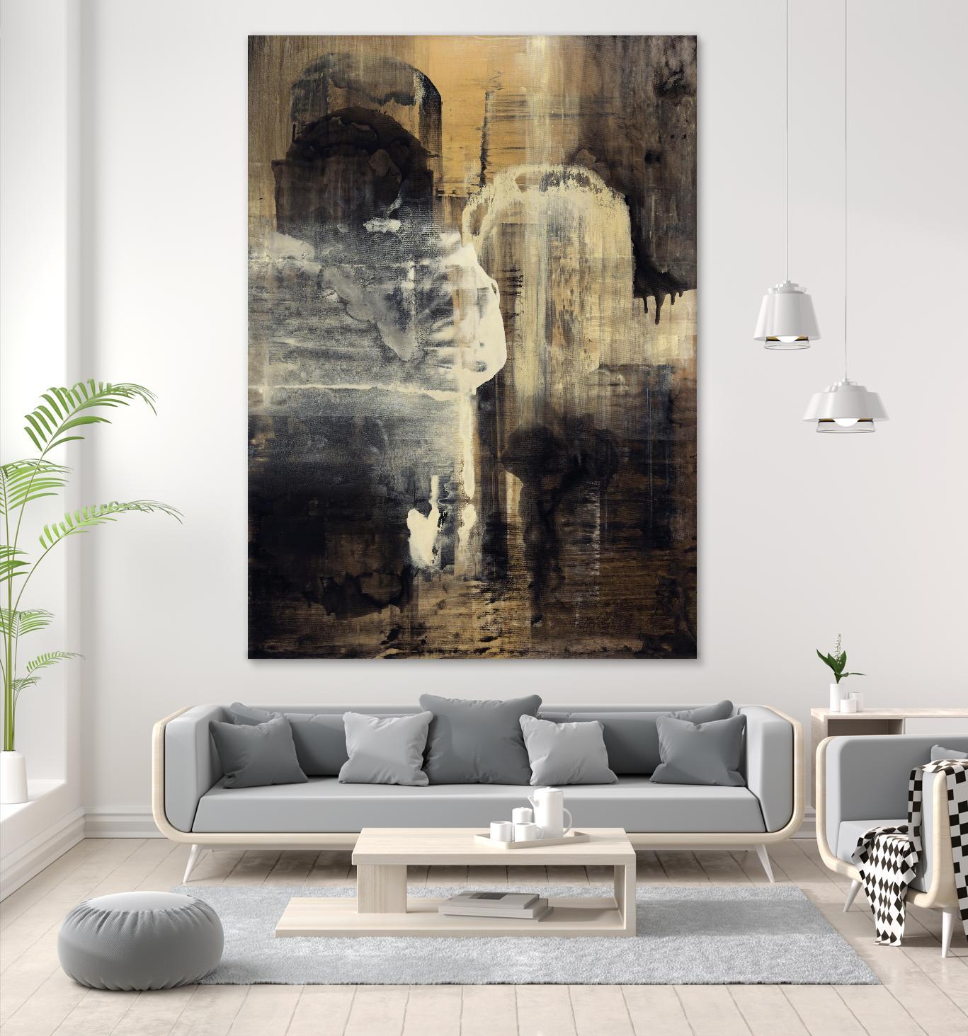 Crossing Into Canes by Daleno Art on GIANT ART - white abstract abstrait