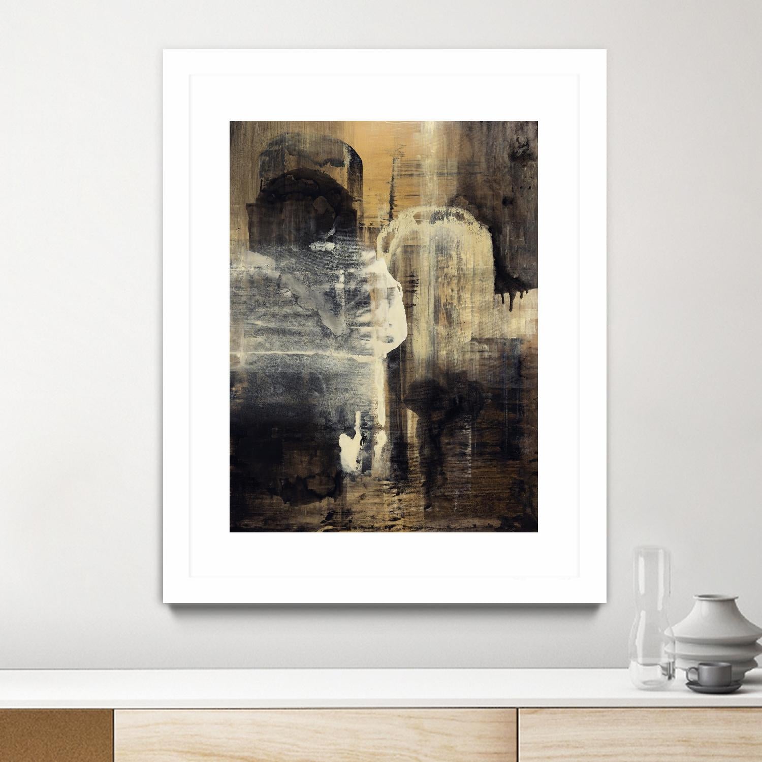 Crossing Into Canes by Daleno Art on GIANT ART - white abstract abstrait