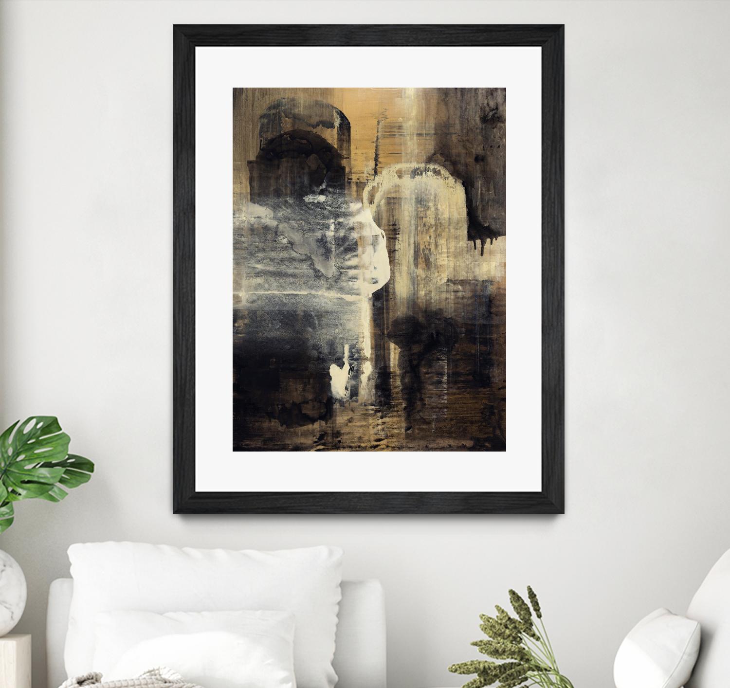 Crossing Into Canes by Daleno Art on GIANT ART - white abstract abstrait