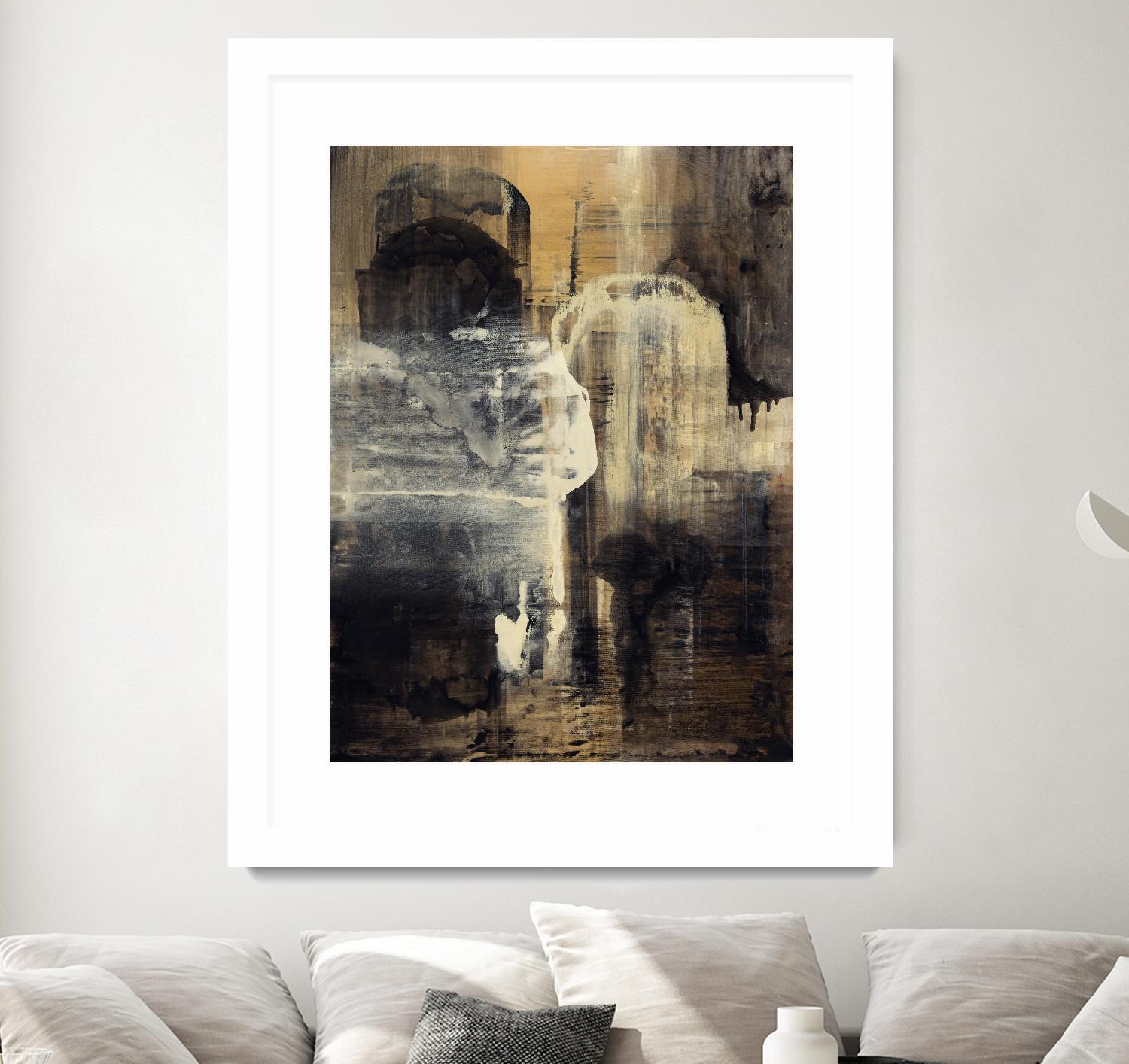 Crossing Into Canes by Daleno Art on GIANT ART - white abstract abstrait