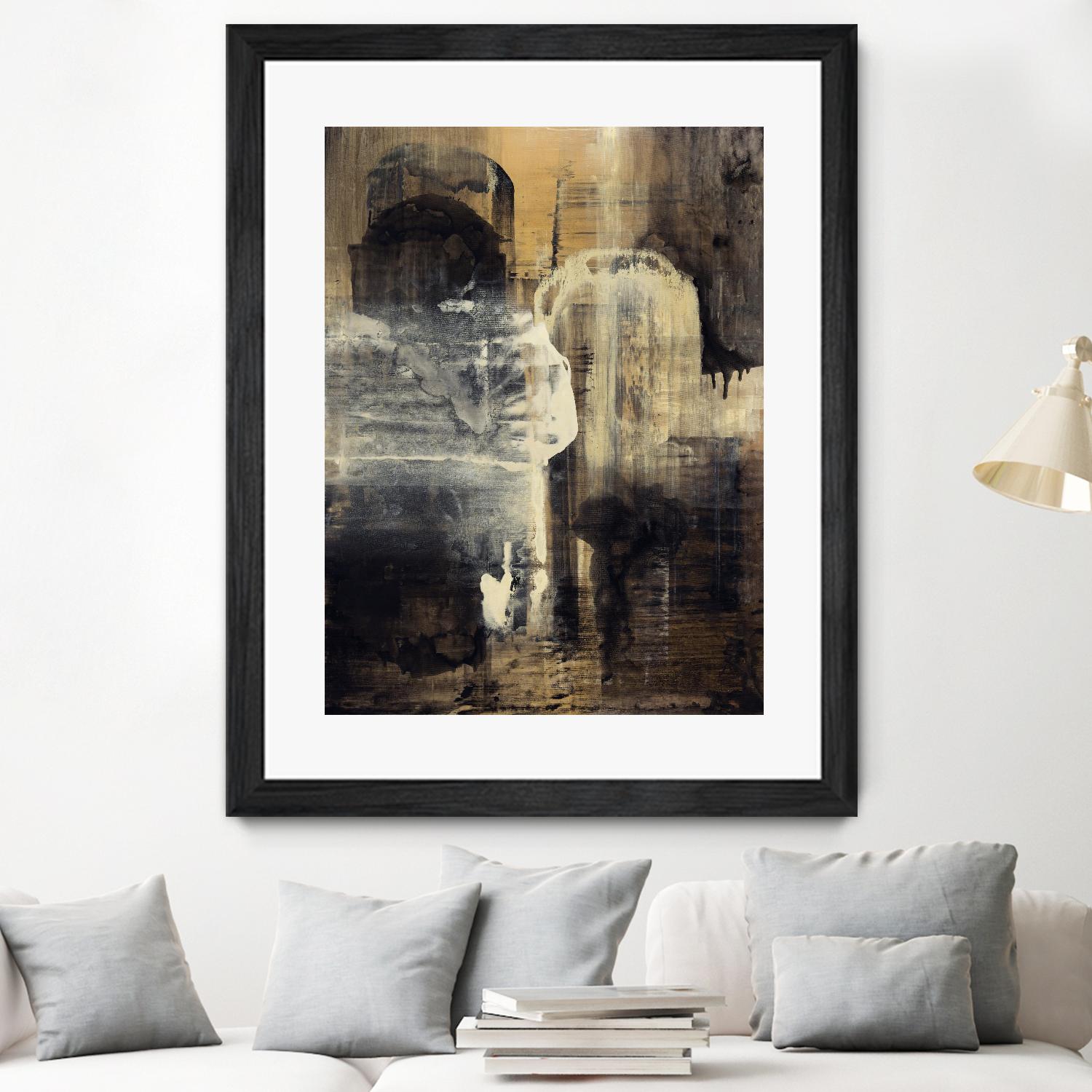 Crossing Into Canes by Daleno Art on GIANT ART - white abstract abstrait