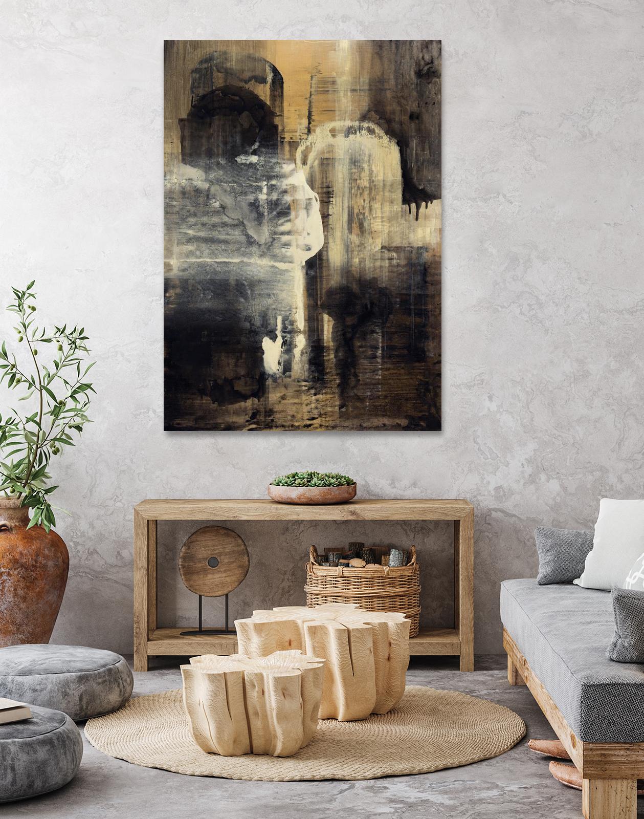 Crossing Into Canes by Daleno Art on GIANT ART - white abstract abstrait