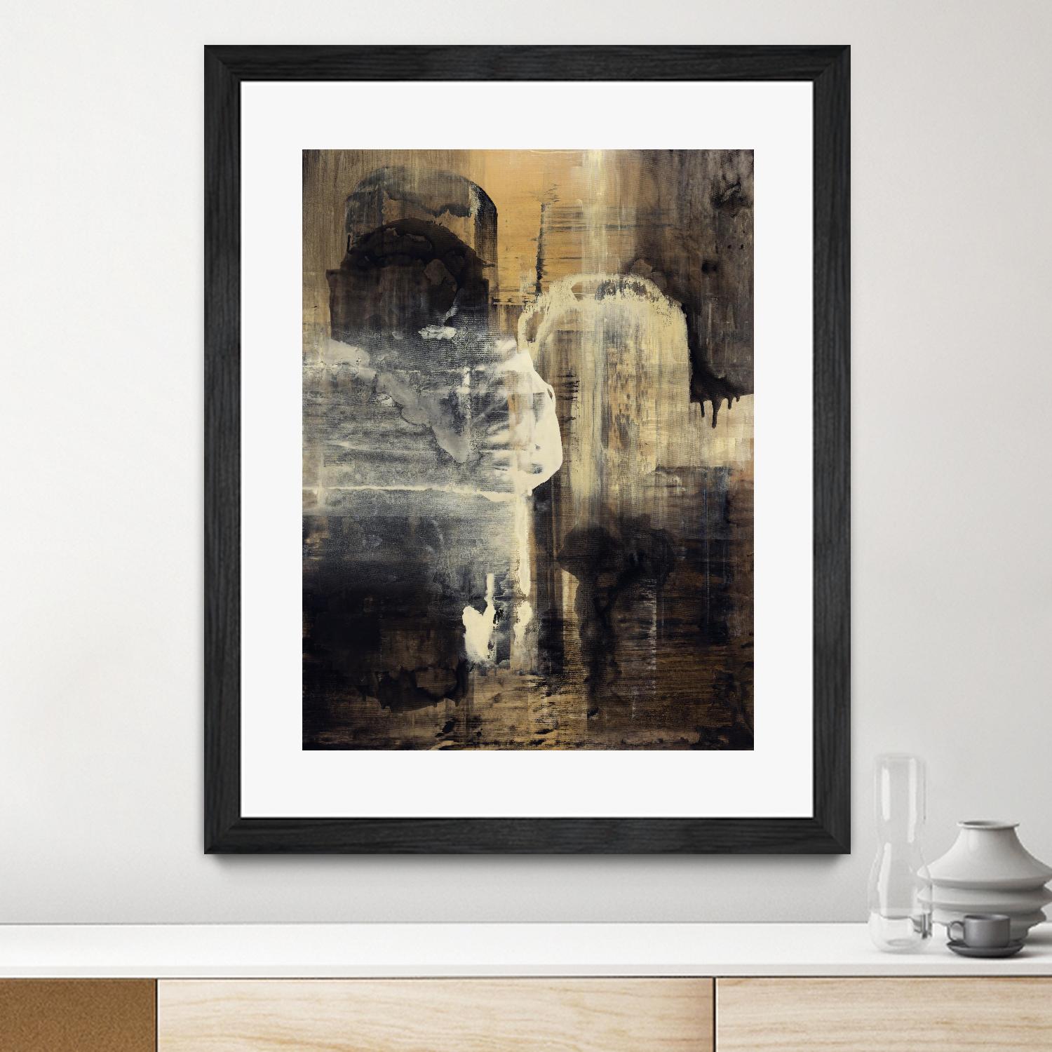 Crossing Into Canes by Daleno Art on GIANT ART - white abstract abstrait