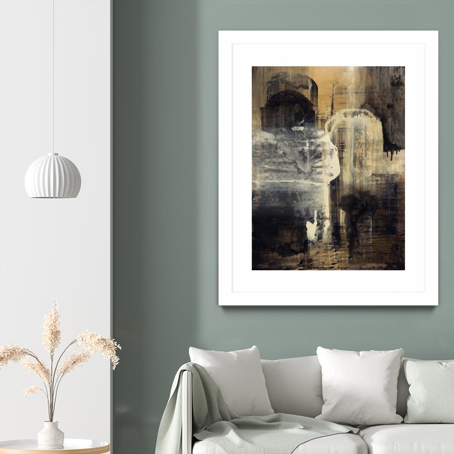 Crossing Into Canes by Daleno Art on GIANT ART - white abstract abstrait