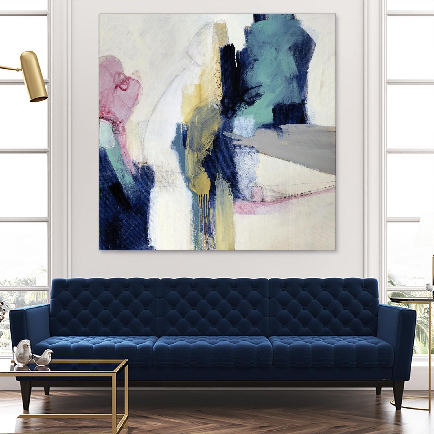 Acrobatic Swimmer by Daleno Art on GIANT ART - pink abstract abstrait