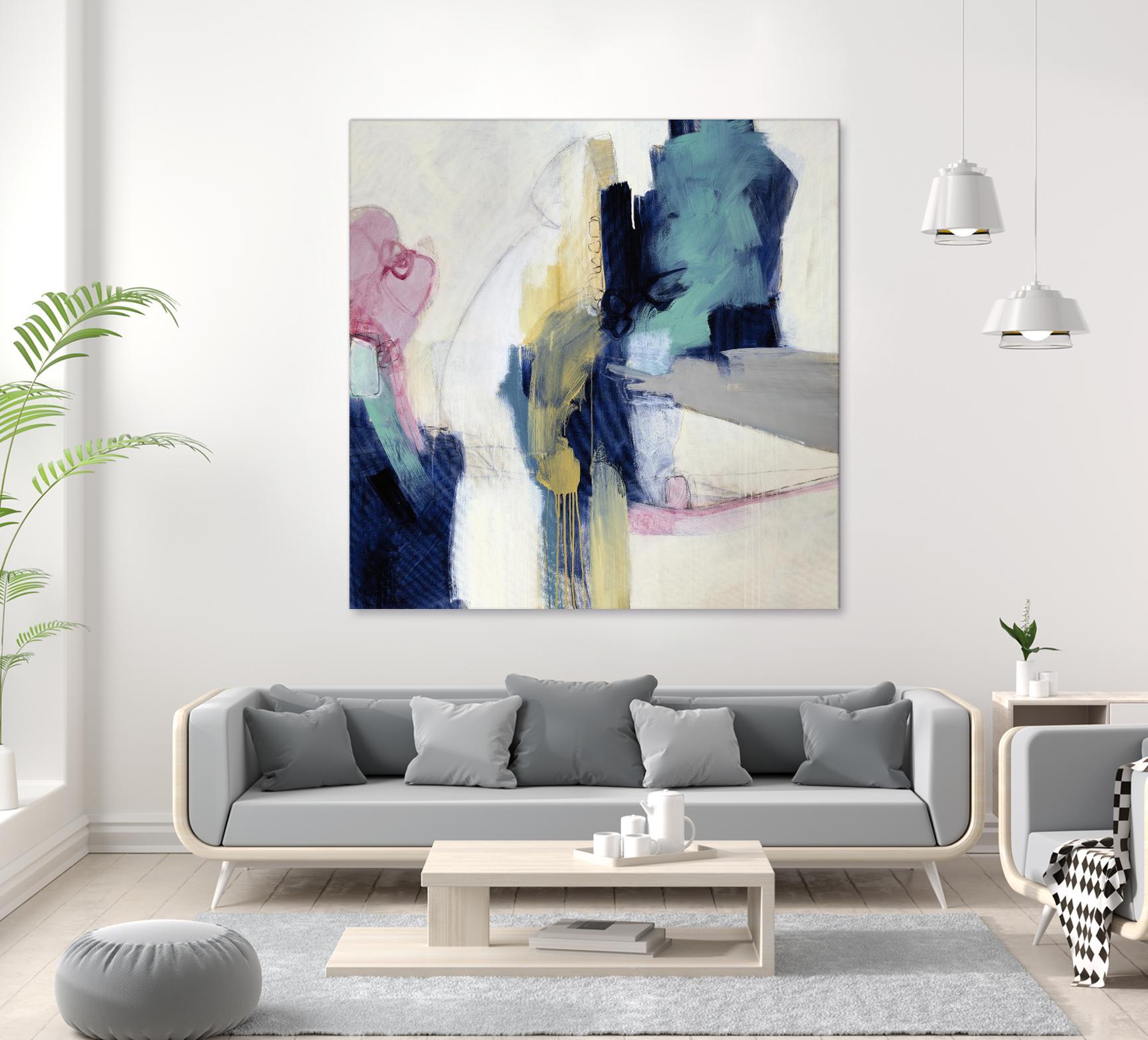 Acrobatic Swimmer by Daleno Art on GIANT ART - pink abstract abstrait