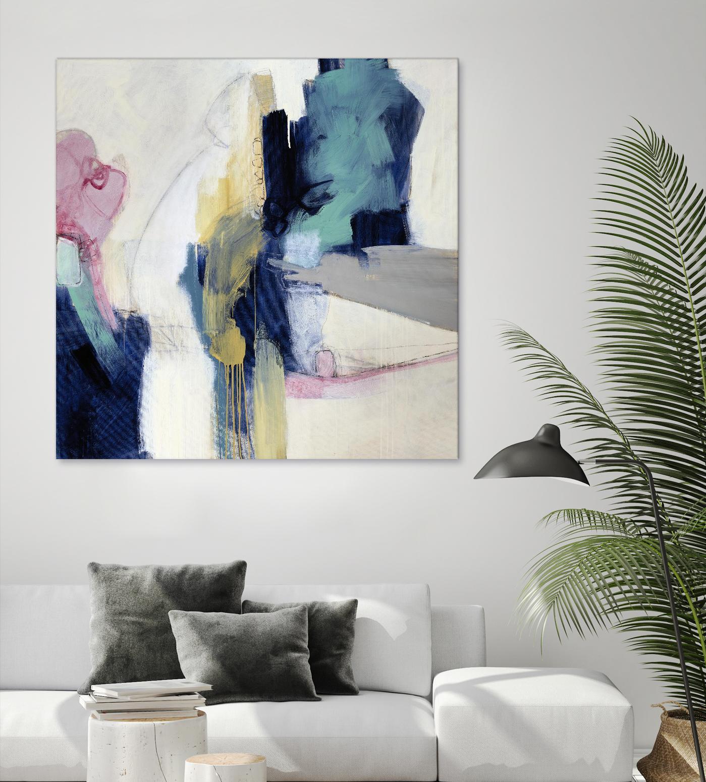 Acrobatic Swimmer by Daleno Art on GIANT ART - pink abstract abstrait