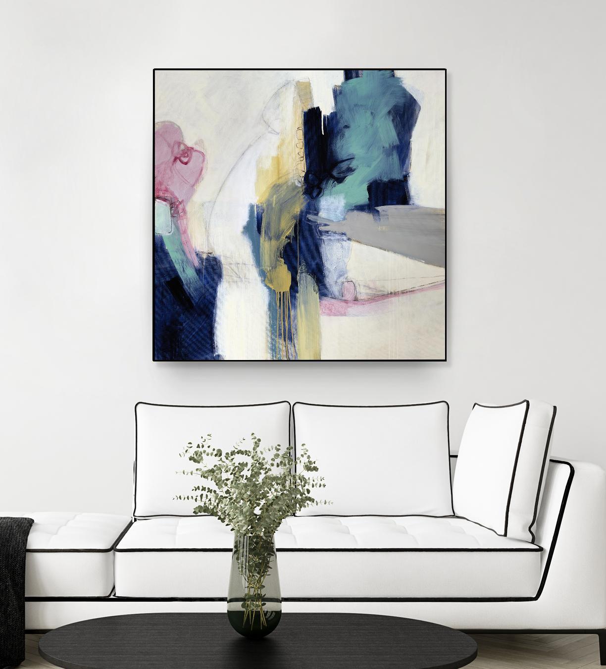 Acrobatic Swimmer by Daleno Art on GIANT ART - pink abstract abstrait