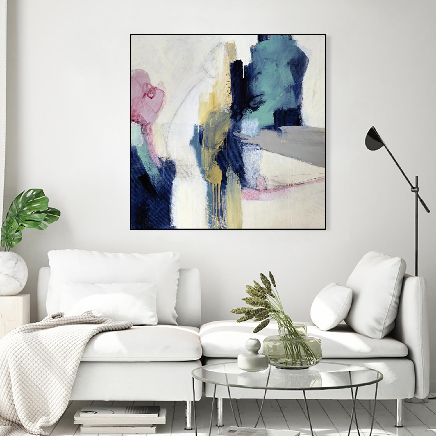Acrobatic Swimmer by Daleno Art on GIANT ART - pink abstract abstrait