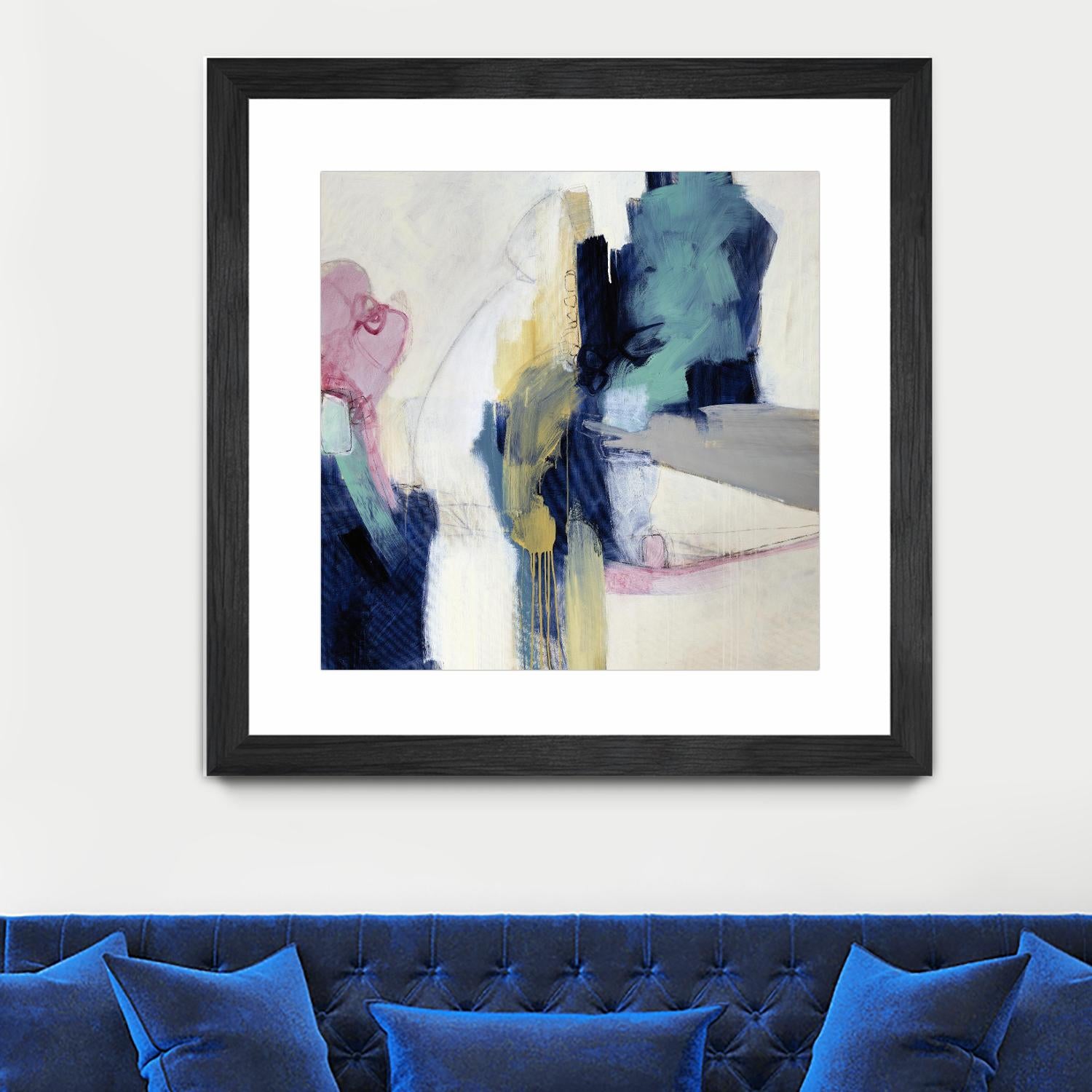 Acrobatic Swimmer by Daleno Art on GIANT ART - pink abstract abstrait