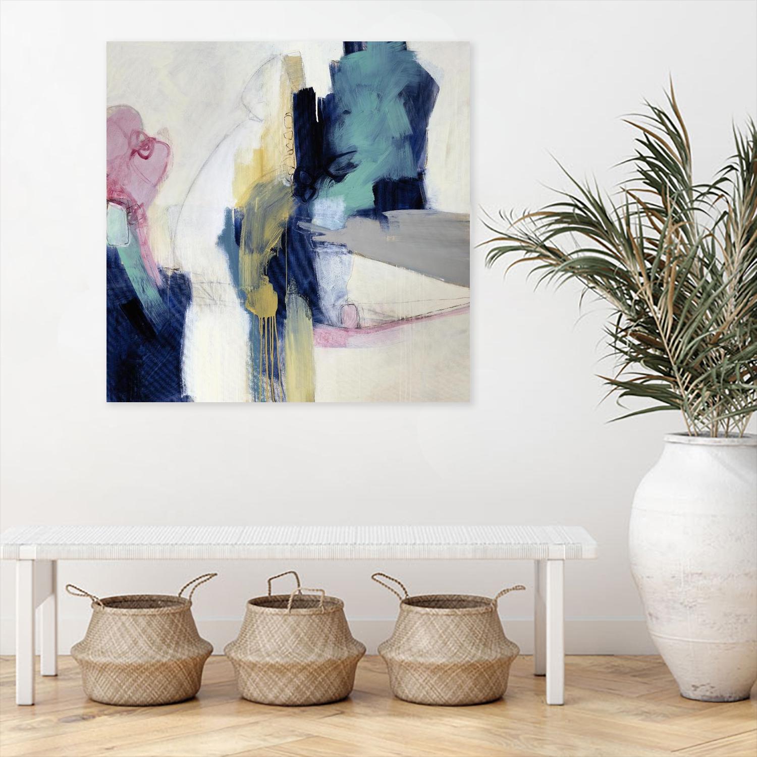 Acrobatic Swimmer by Daleno Art on GIANT ART - pink abstract abstrait