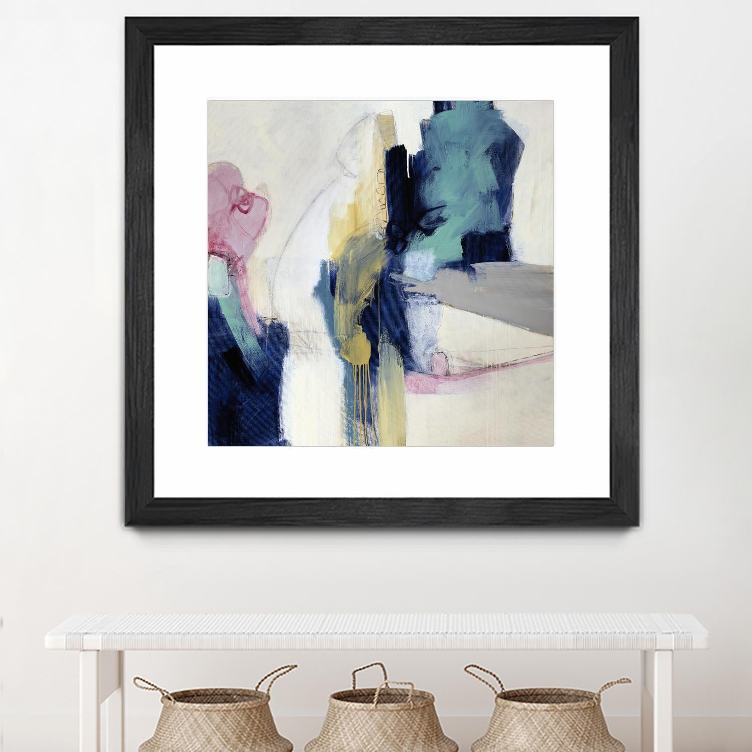 Acrobatic Swimmer by Daleno Art on GIANT ART - pink abstract abstrait
