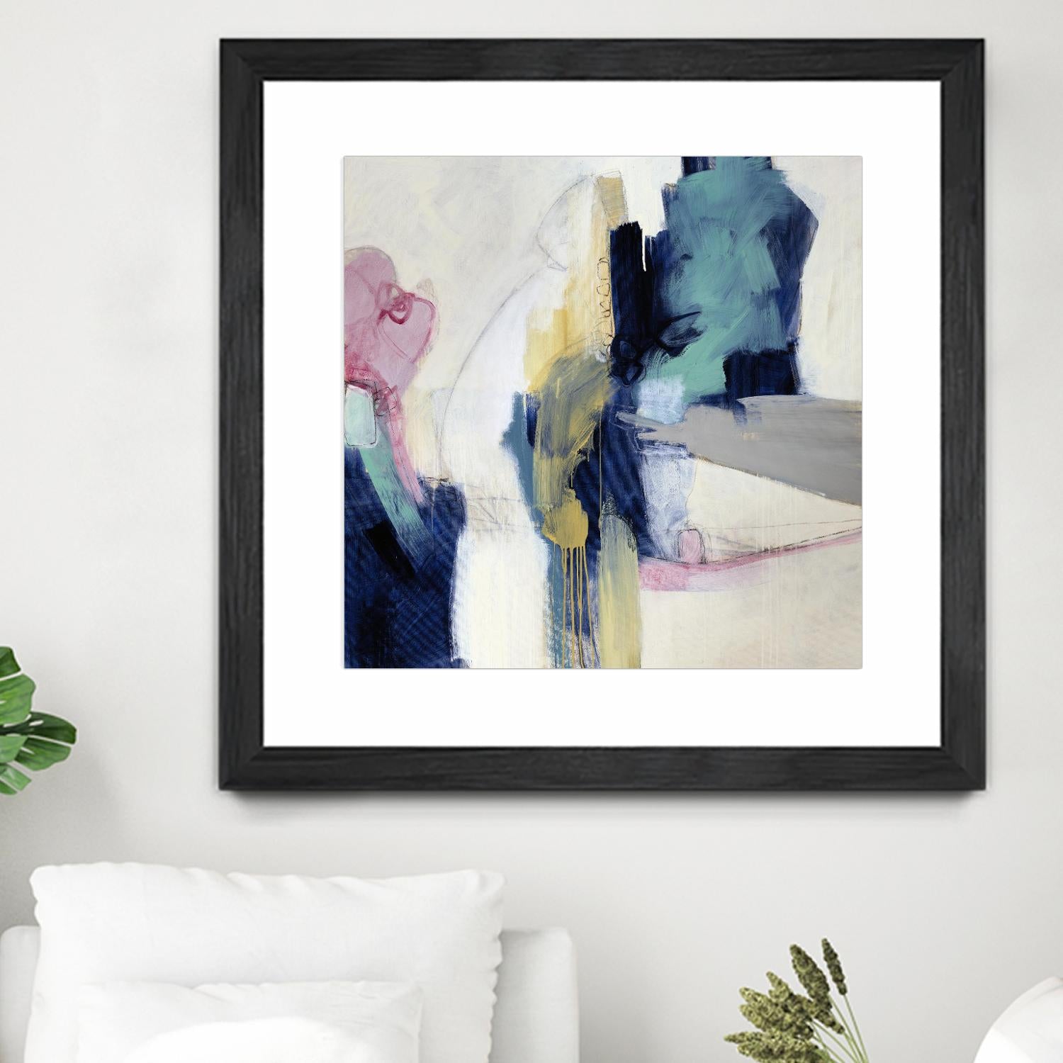 Acrobatic Swimmer by Daleno Art on GIANT ART - pink abstract abstrait