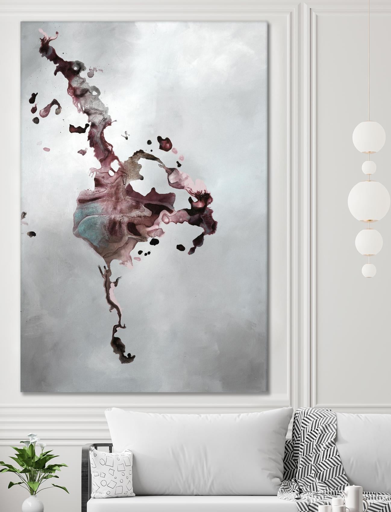 Welcomed Disturbance II by Daleno Art on GIANT ART - pink abstract abstrait