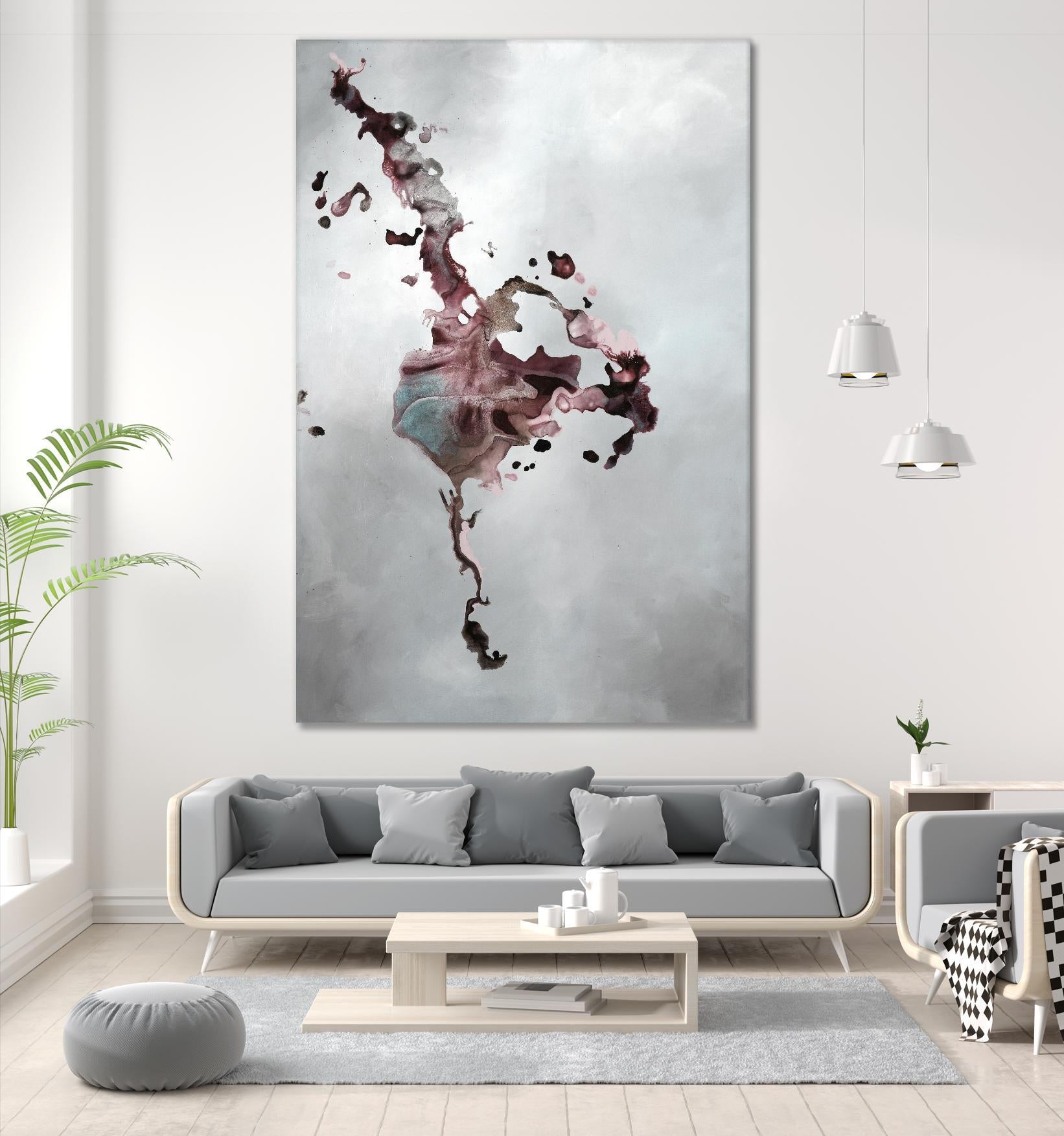 Welcomed Disturbance II by Daleno Art on GIANT ART - pink abstract abstrait