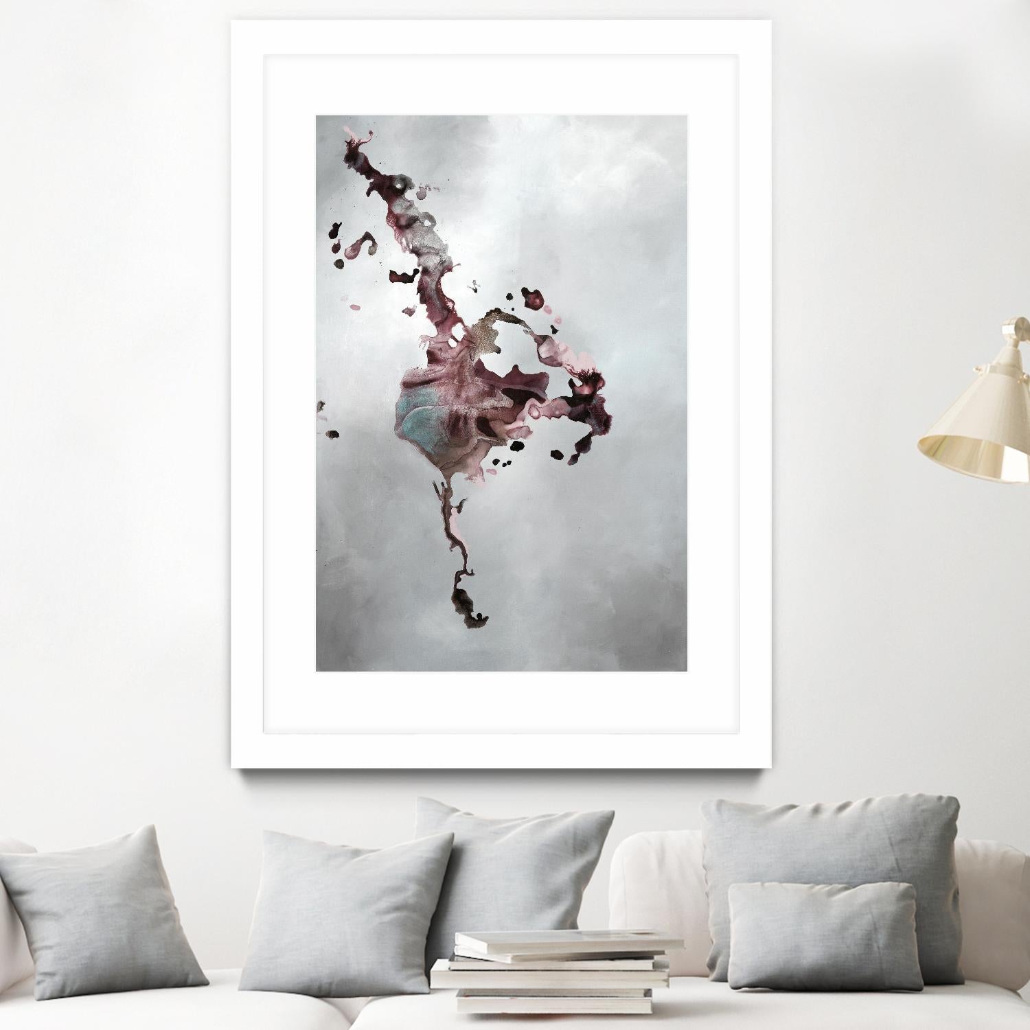 Welcomed Disturbance II by Daleno Art on GIANT ART - pink abstract abstrait