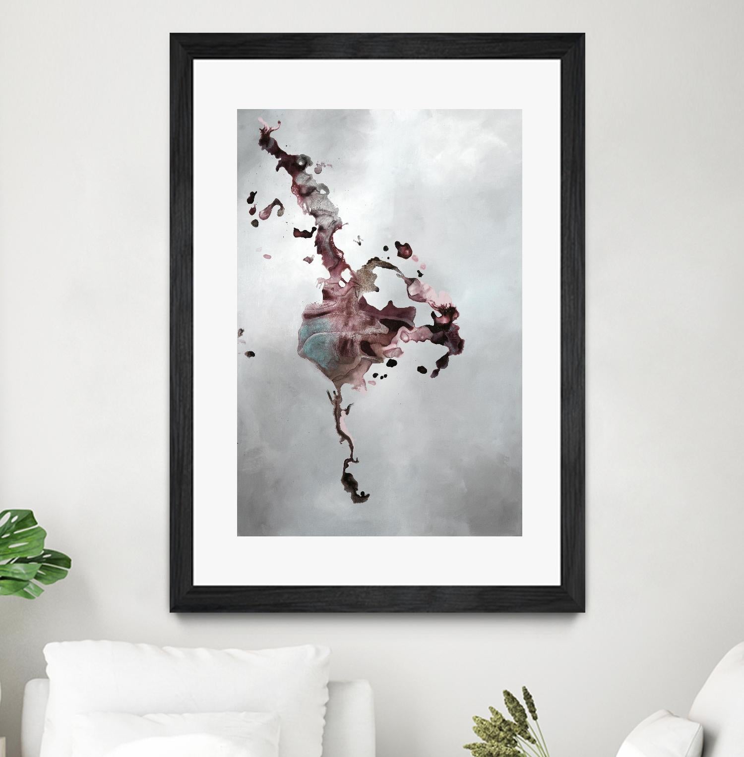 Welcomed Disturbance II by Daleno Art on GIANT ART - pink abstract abstrait