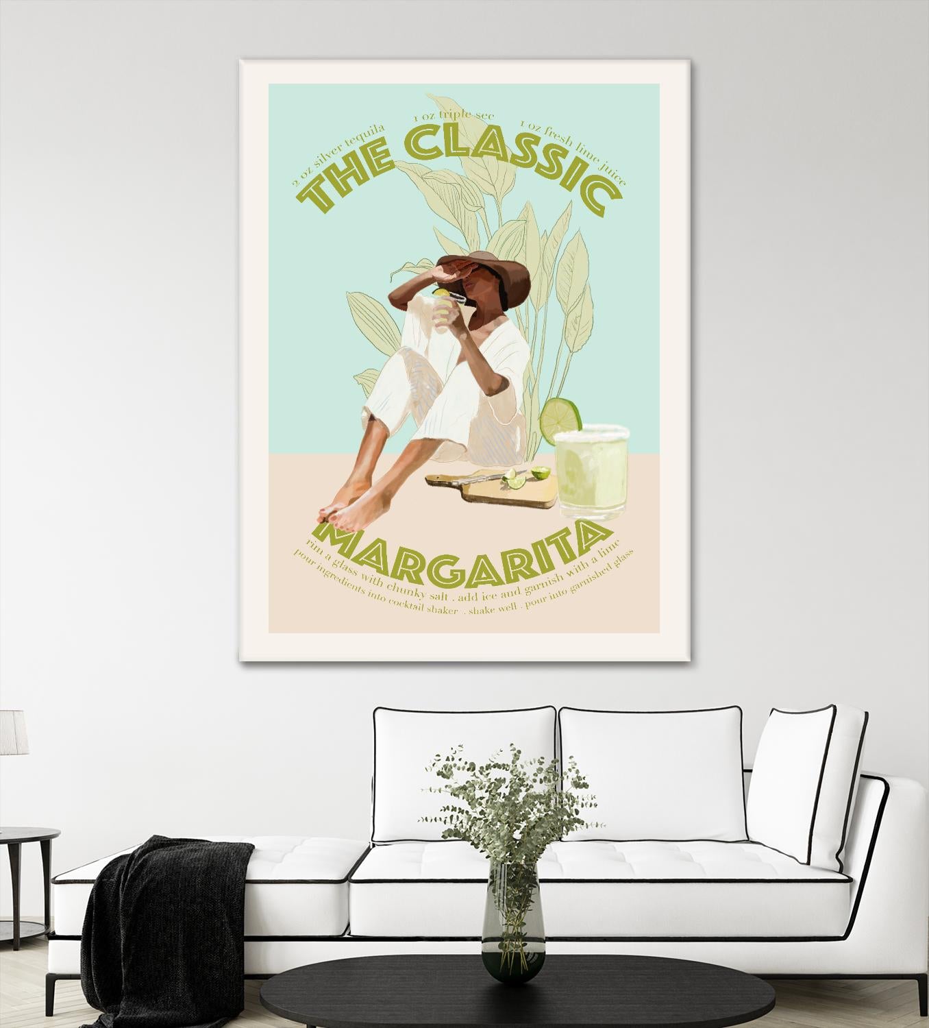 The Classic Margarita by Jenny Liz Rome on GIANT ART - mint figurative cocktail