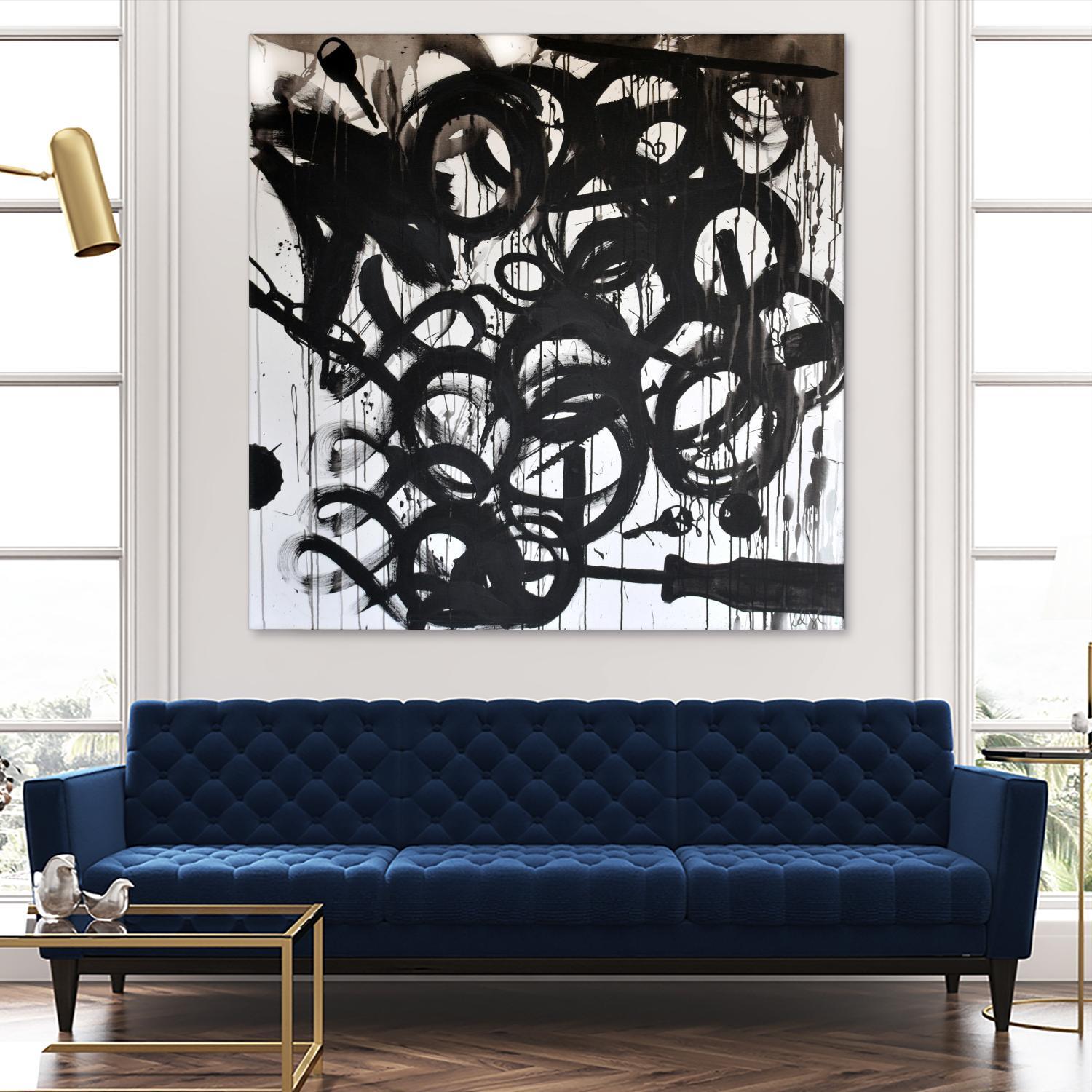 Junk Drawer by KenT Youngstrom on GIANT ART - black and white abstract