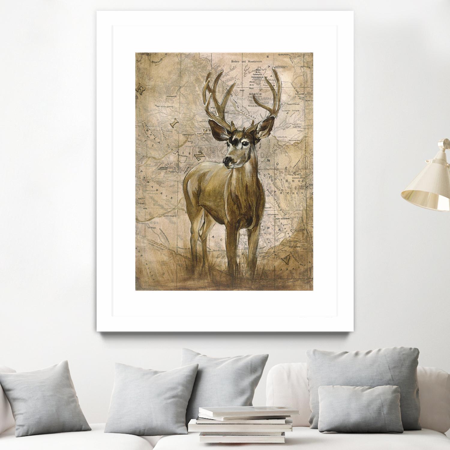 Native Spirit 1 by Elizabeth Hope on GIANT ART - beige animals