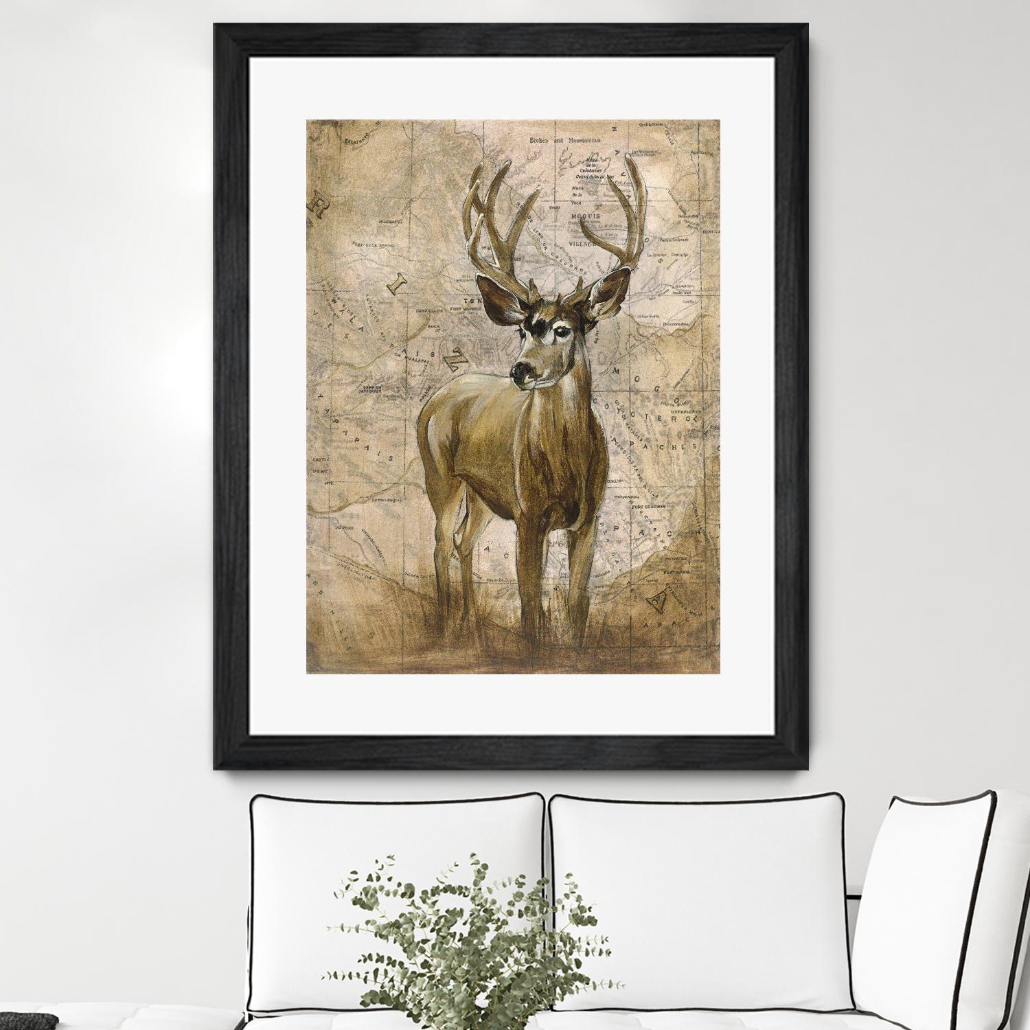 Native Spirit 1 by Elizabeth Hope on GIANT ART - beige animals