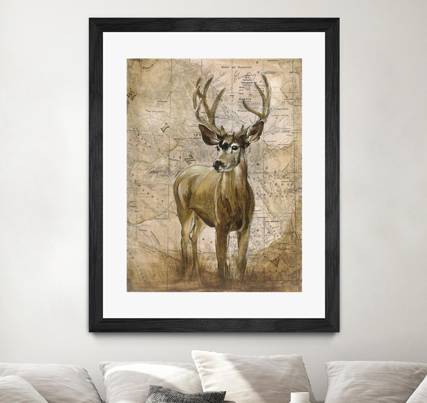 Native Spirit 1 by Elizabeth Hope on GIANT ART - beige animals