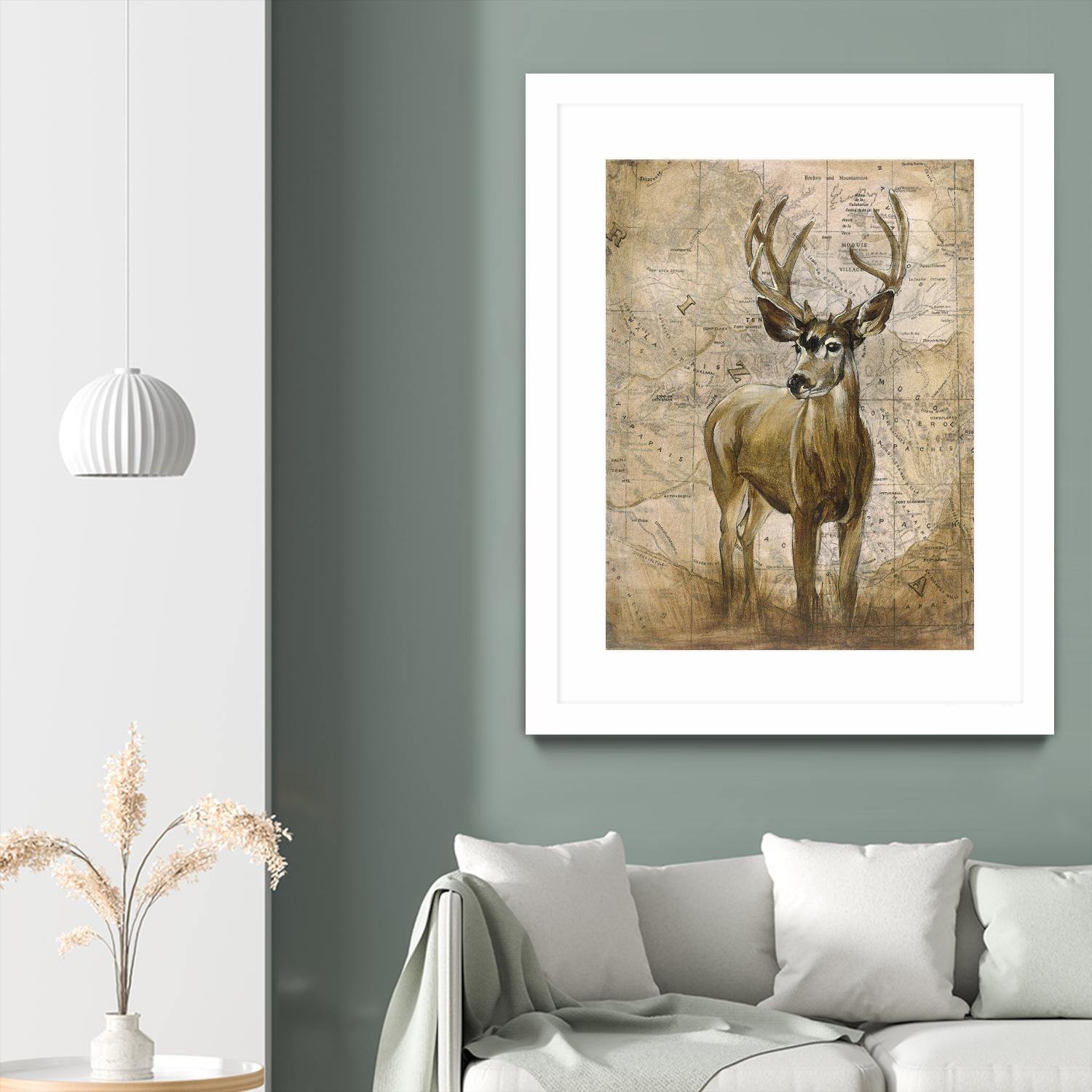 Native Spirit 1 by Elizabeth Hope on GIANT ART - beige animals